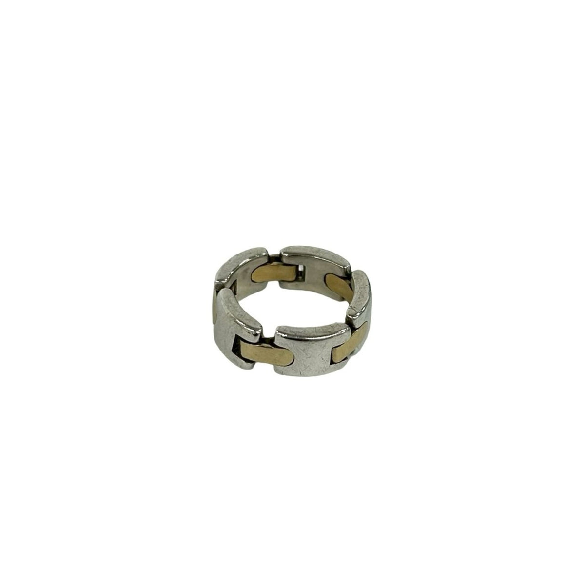 Tiffany Gold Silver Yellow Gold (18K) Silver 925 Band Ring (Pre-Owned)