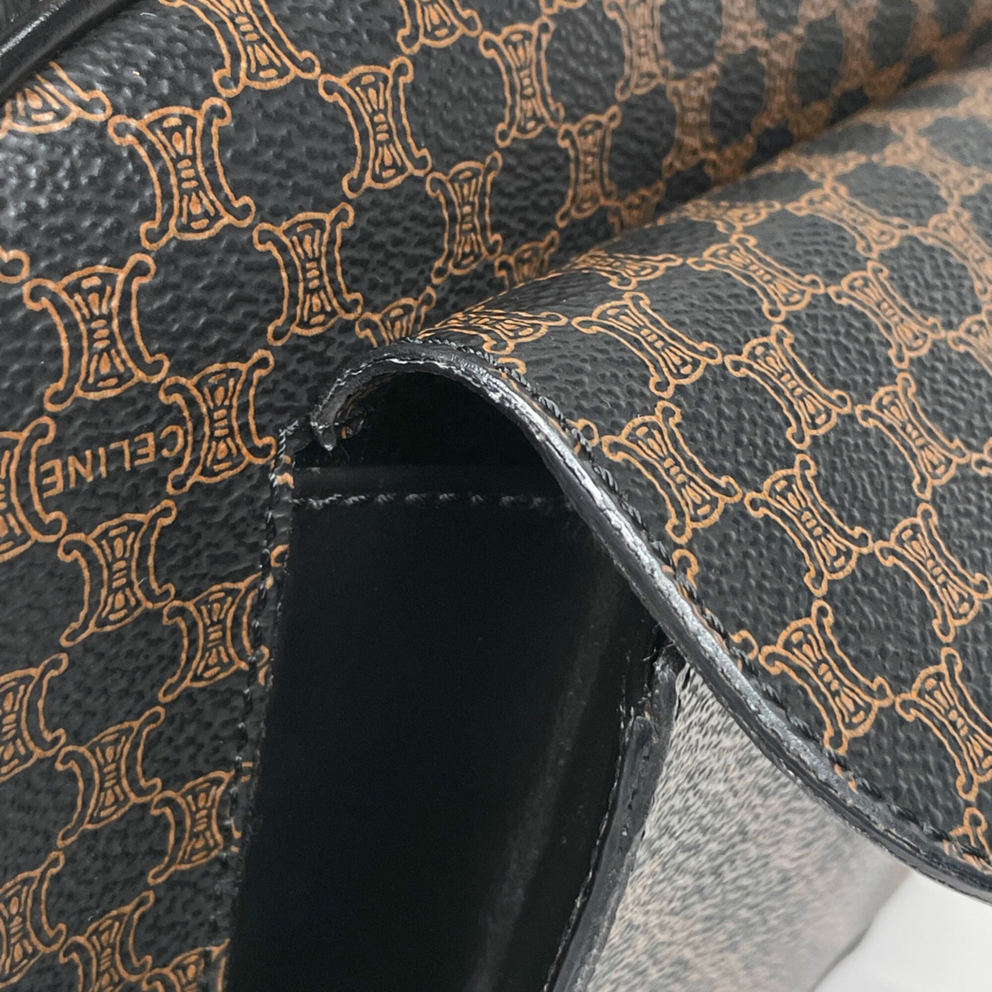 Celine Black Coated Canvas Handbag (Pre-Owned)