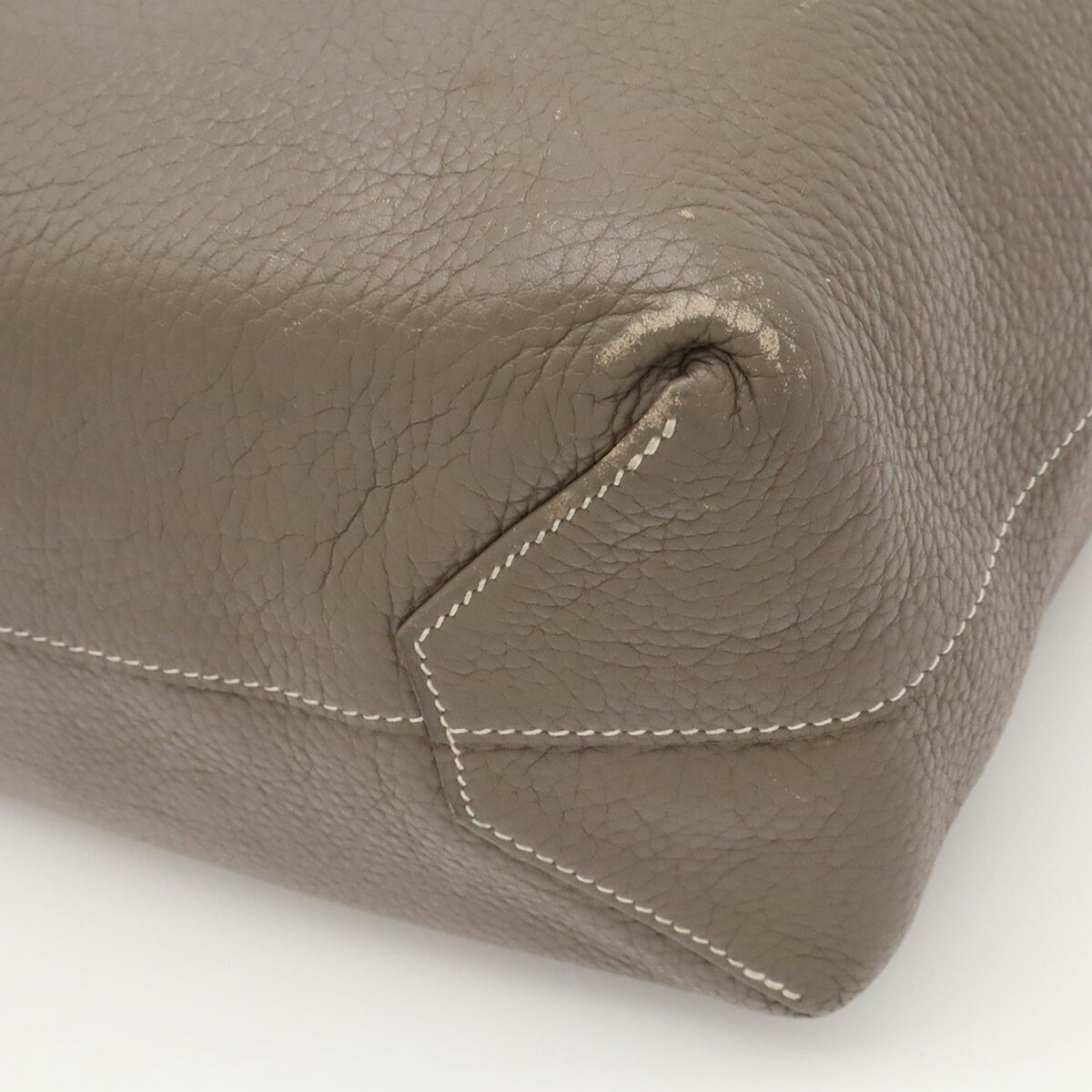 Hermes Etain Rose Azalee Taurillon Clemence Leather Tote Bag (Pre-Owned)