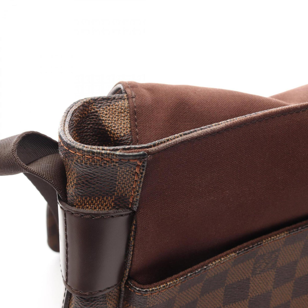 Louis Vuitton Brown Damier Canvas Coated Canvas Leather Handbag Shoulder Bag (Pre-Owned)