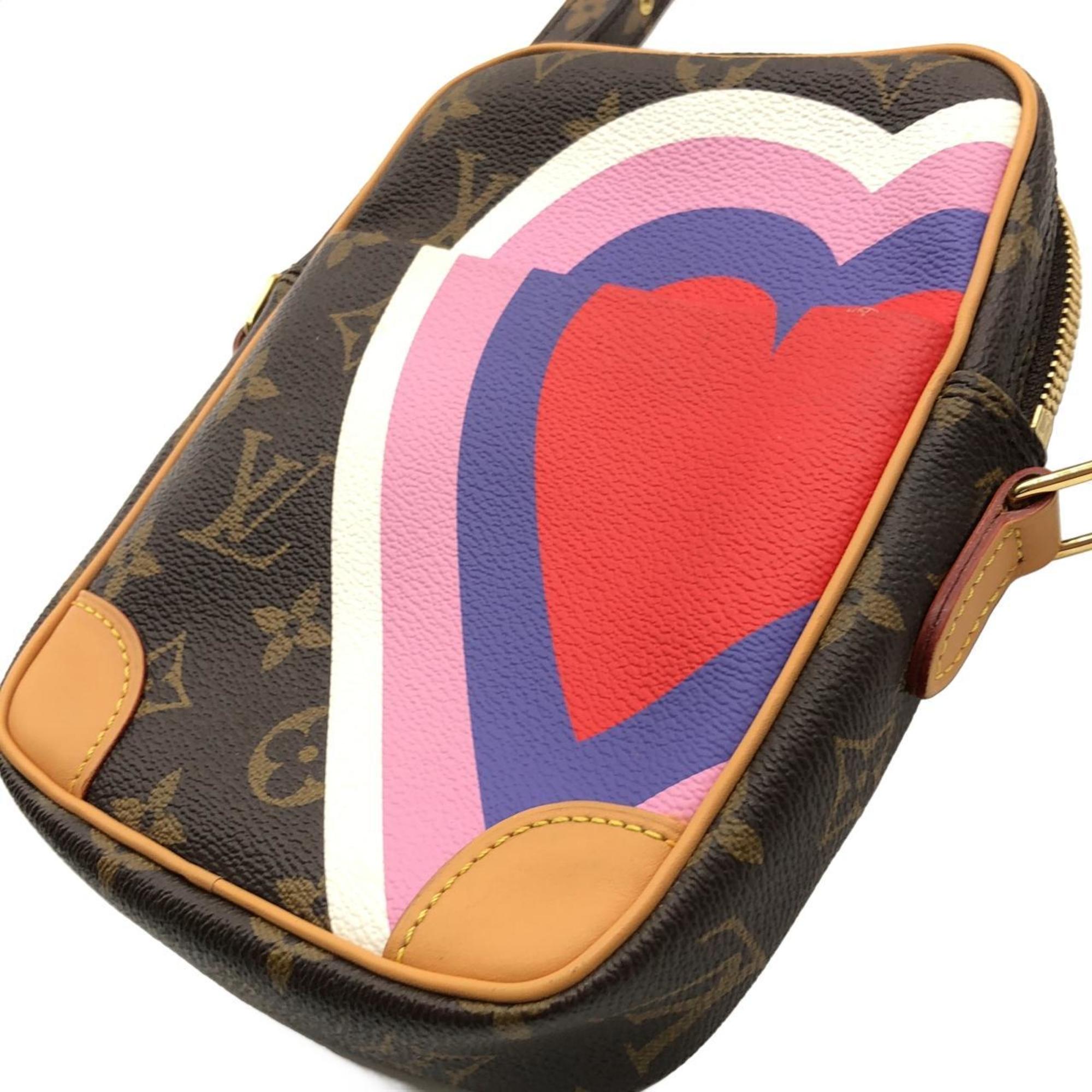Louis Vuitton Brown Coated Canvas Shoulder Bag (Pre-Owned)