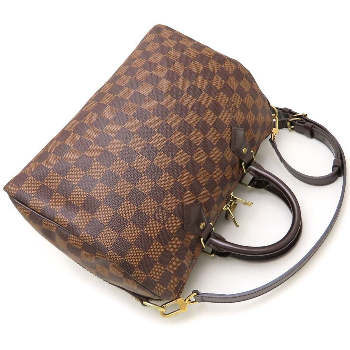 Louis Vuitton Damier Canvas Ebene Damier Canvas Handbag (Pre-Owned)