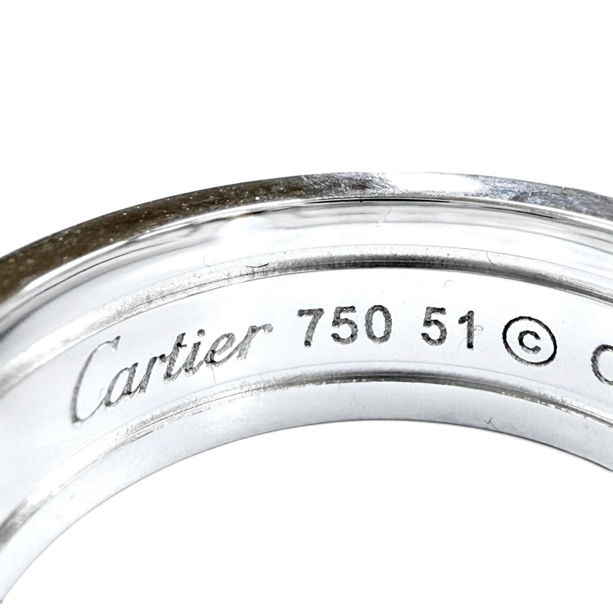 Cartier White Gold White Gold (18K) Band Ring (Pre-Owned)