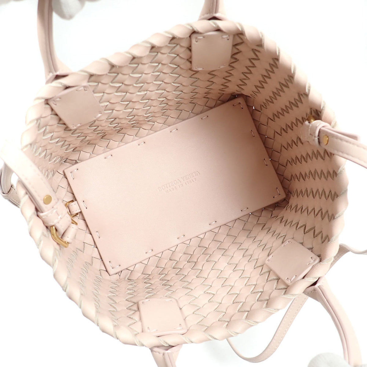 Bottega Veneta Light Pink Leather Handbag (Pre-Owned)