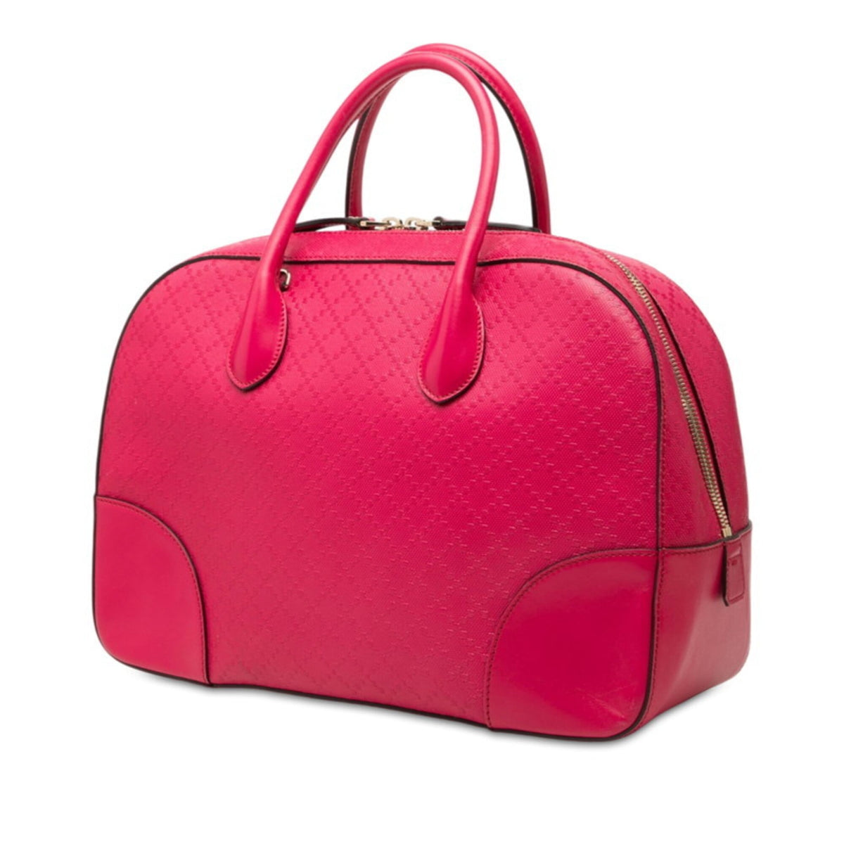 Gucci Pink Leather Handbag Shoulder Bag (Pre-Owned)