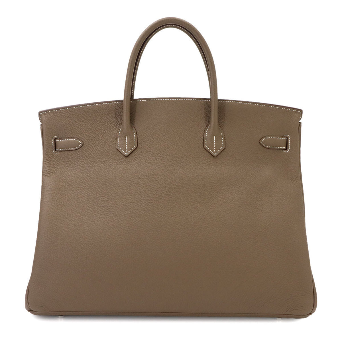Hermes Etoupe Gray Togo Leather Handbag (Pre-Owned)