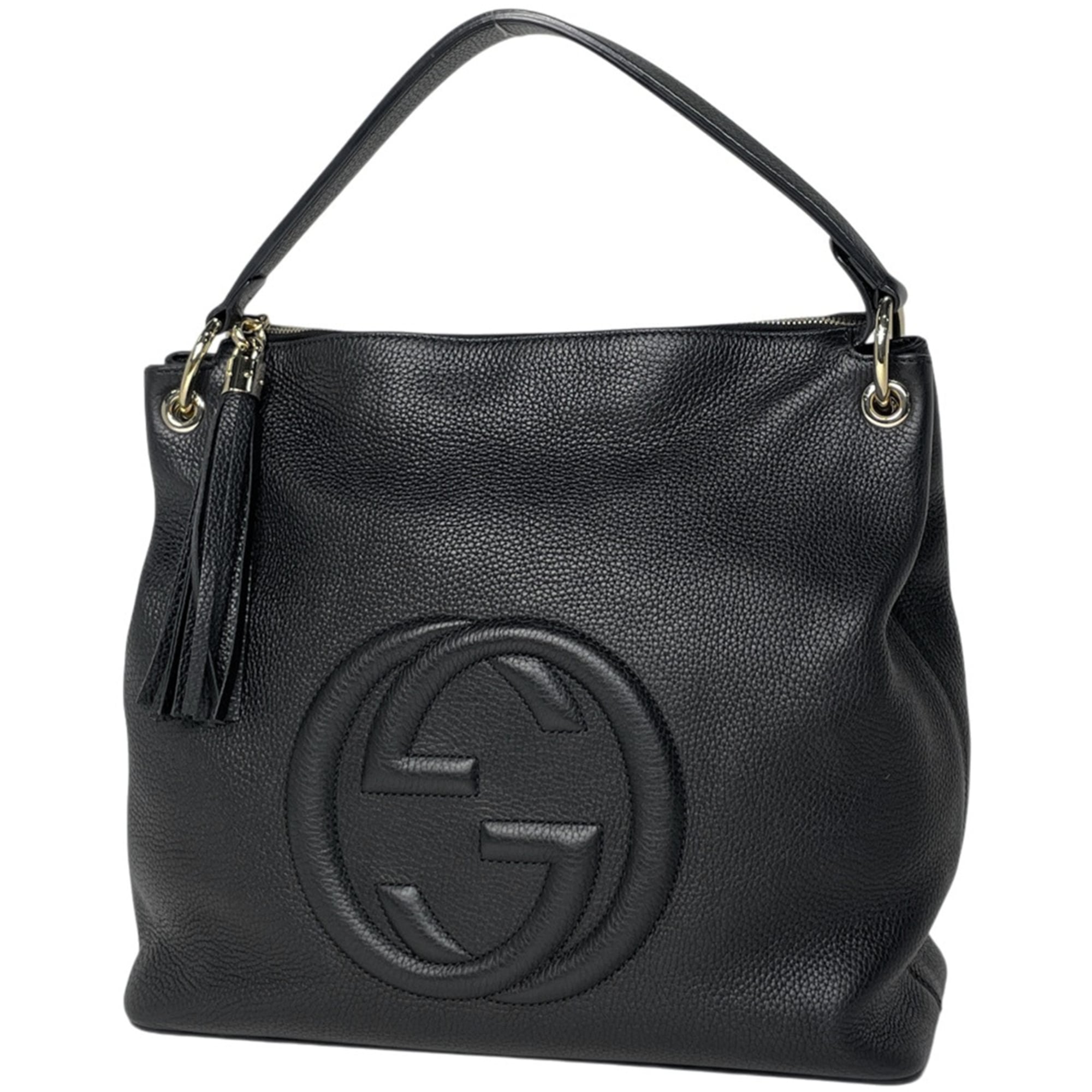 Gucci Black Leather Handbag (Pre-Owned)