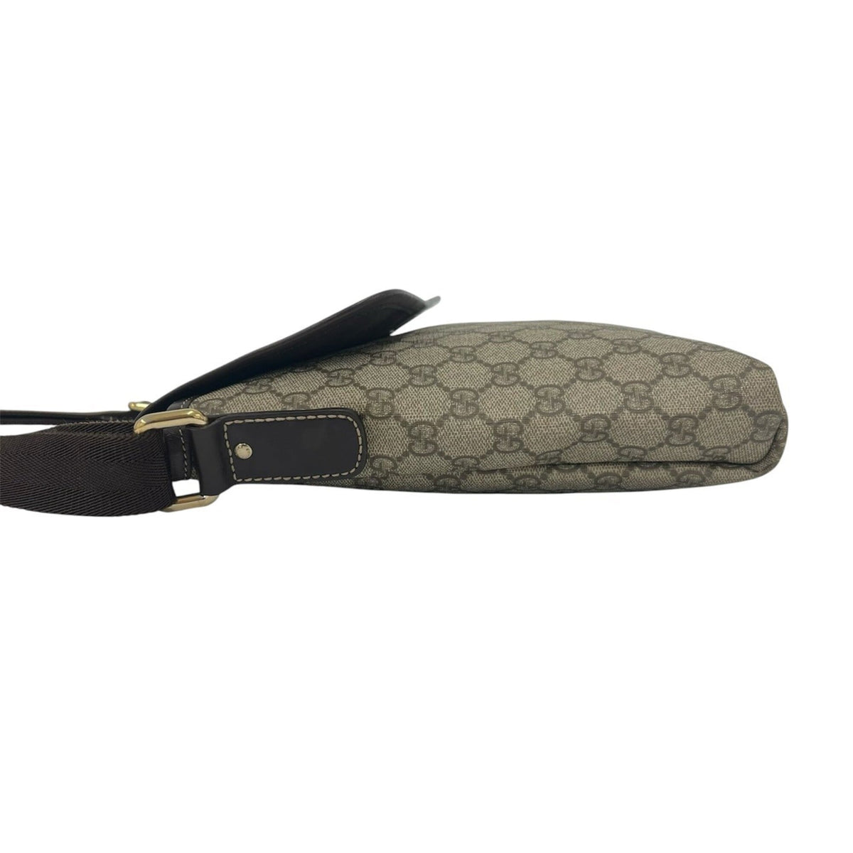 Gucci Brown Leather Pvc Pochette Shoulder Bag (Pre-Owned)