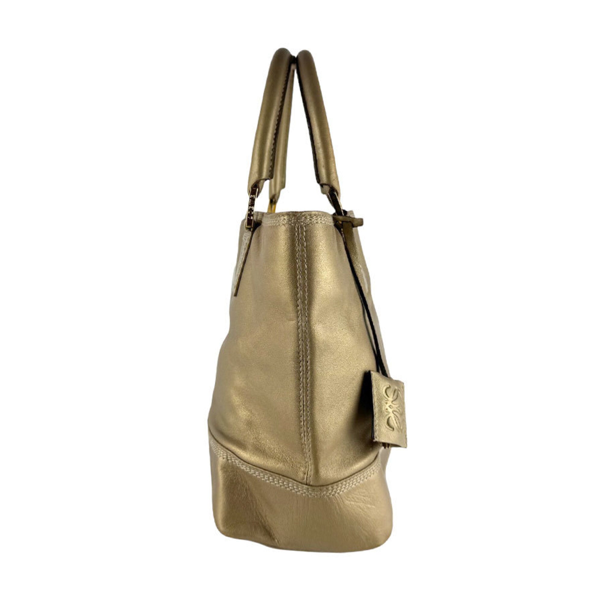 Loewe Gold Leather Handbag (Pre-Owned)