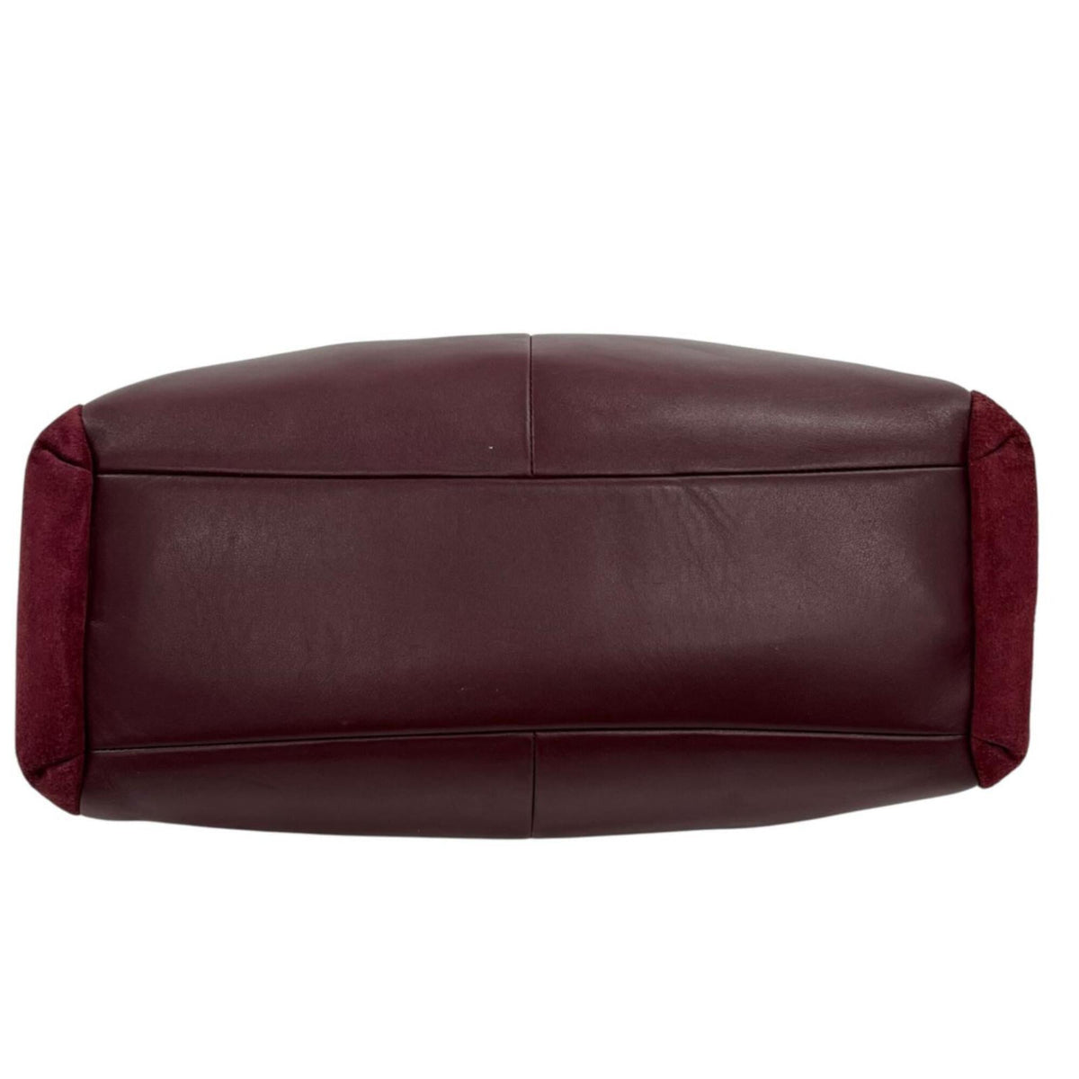 Coach Red Color Leather Suede Shoulder Bag (Pre-Owned)