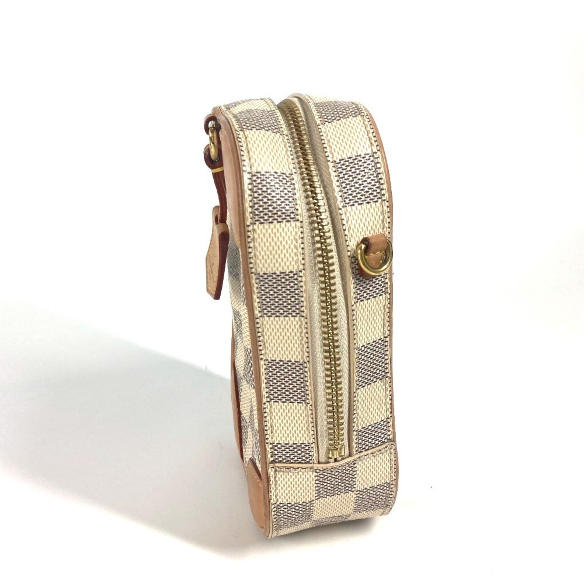 Louis Vuitton Damier Azur White Damier Azur Pochette Shoulder Bag (Pre-Owned)