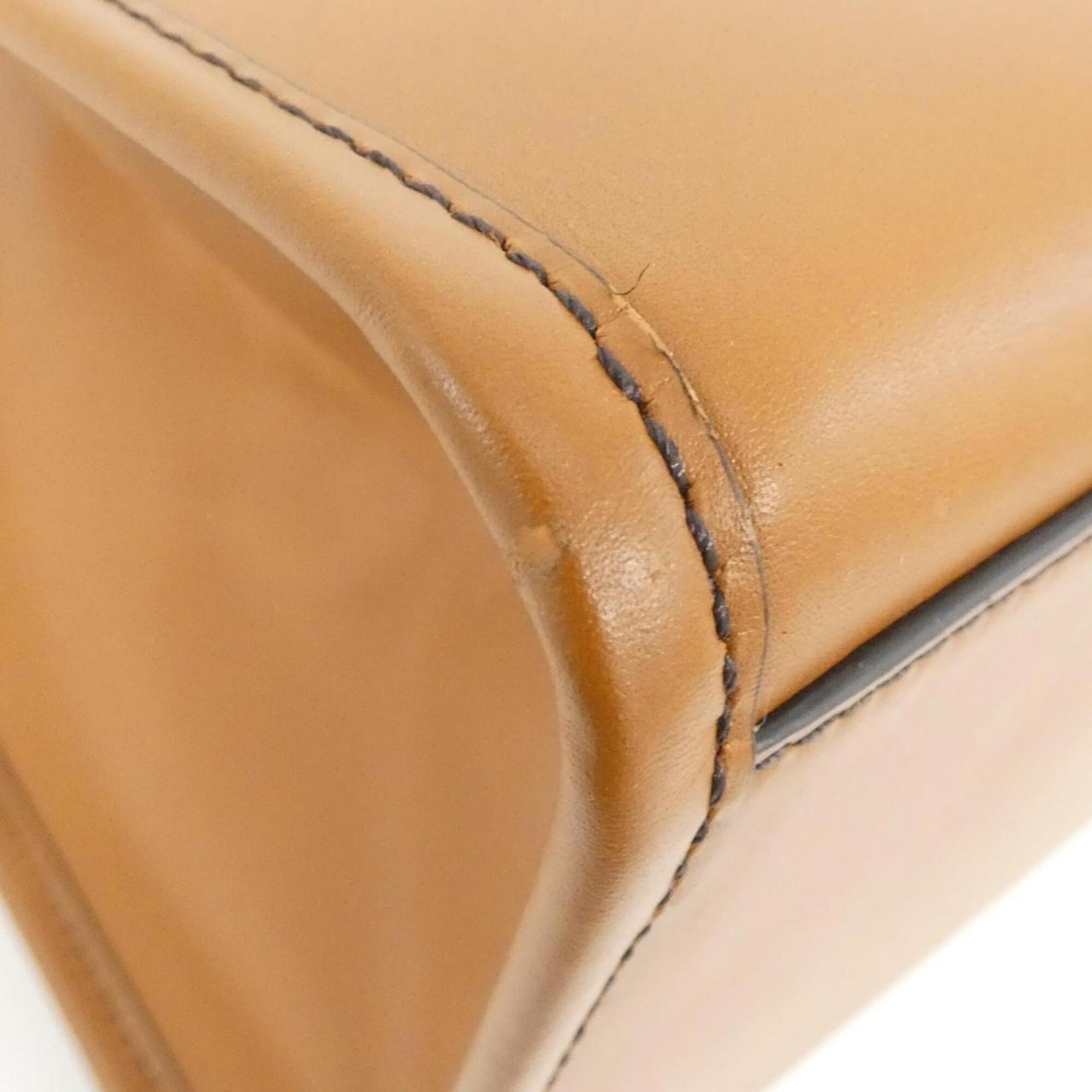 Fendi Brown Leather Handbag (Pre-Owned)