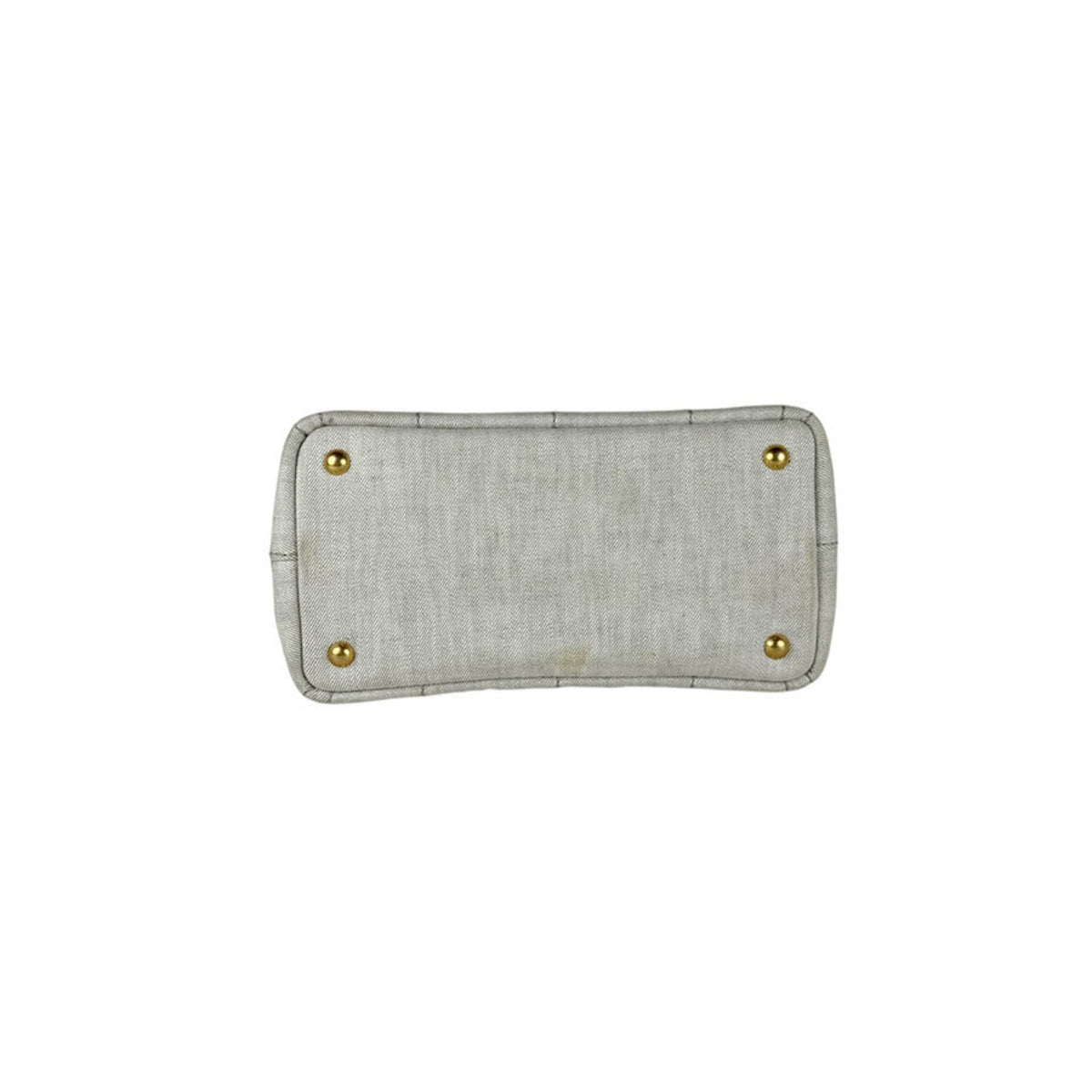 Prada Light Gray Canvas Handbag (Pre-Owned)