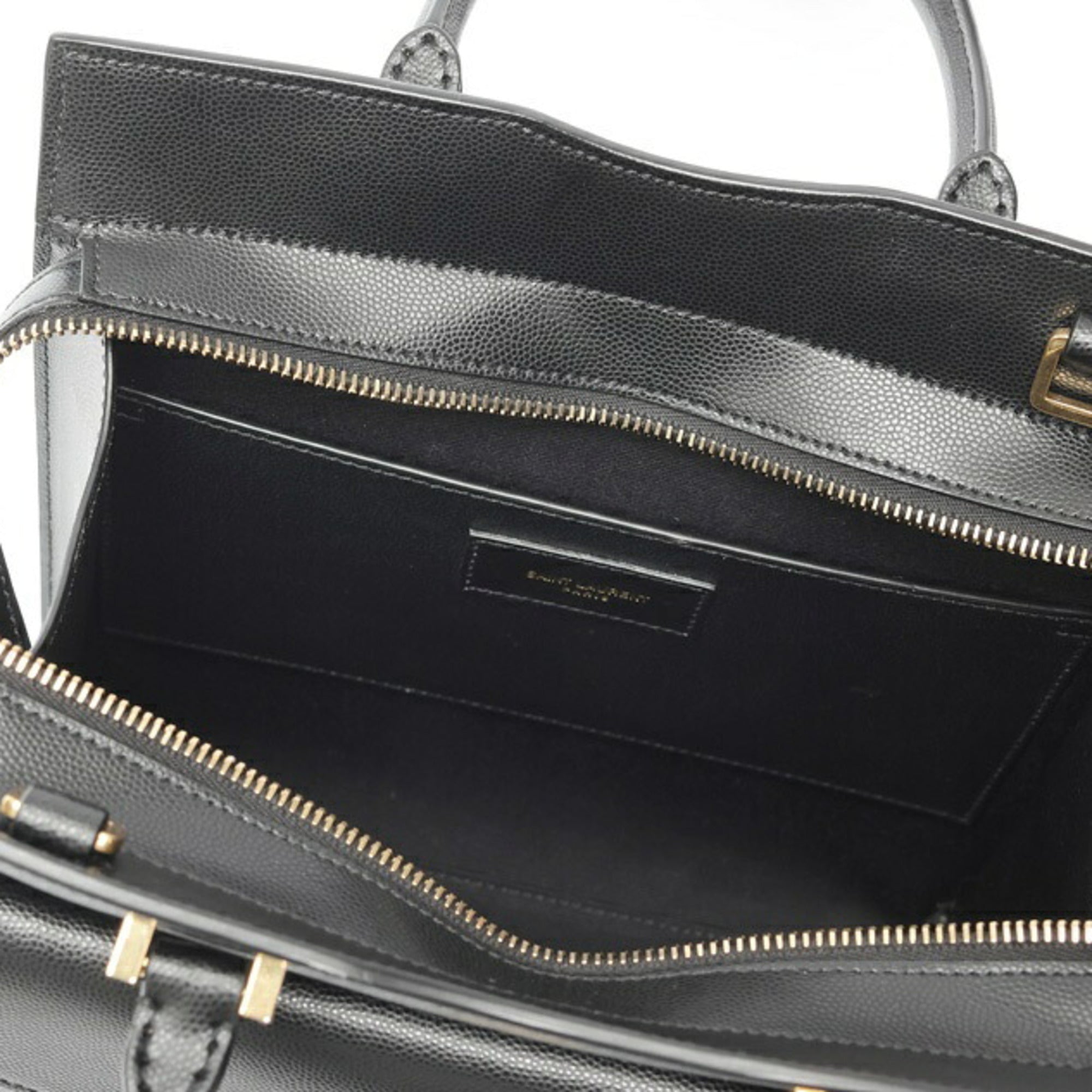Saint Laurent Black Leather Handbag (Pre-Owned)