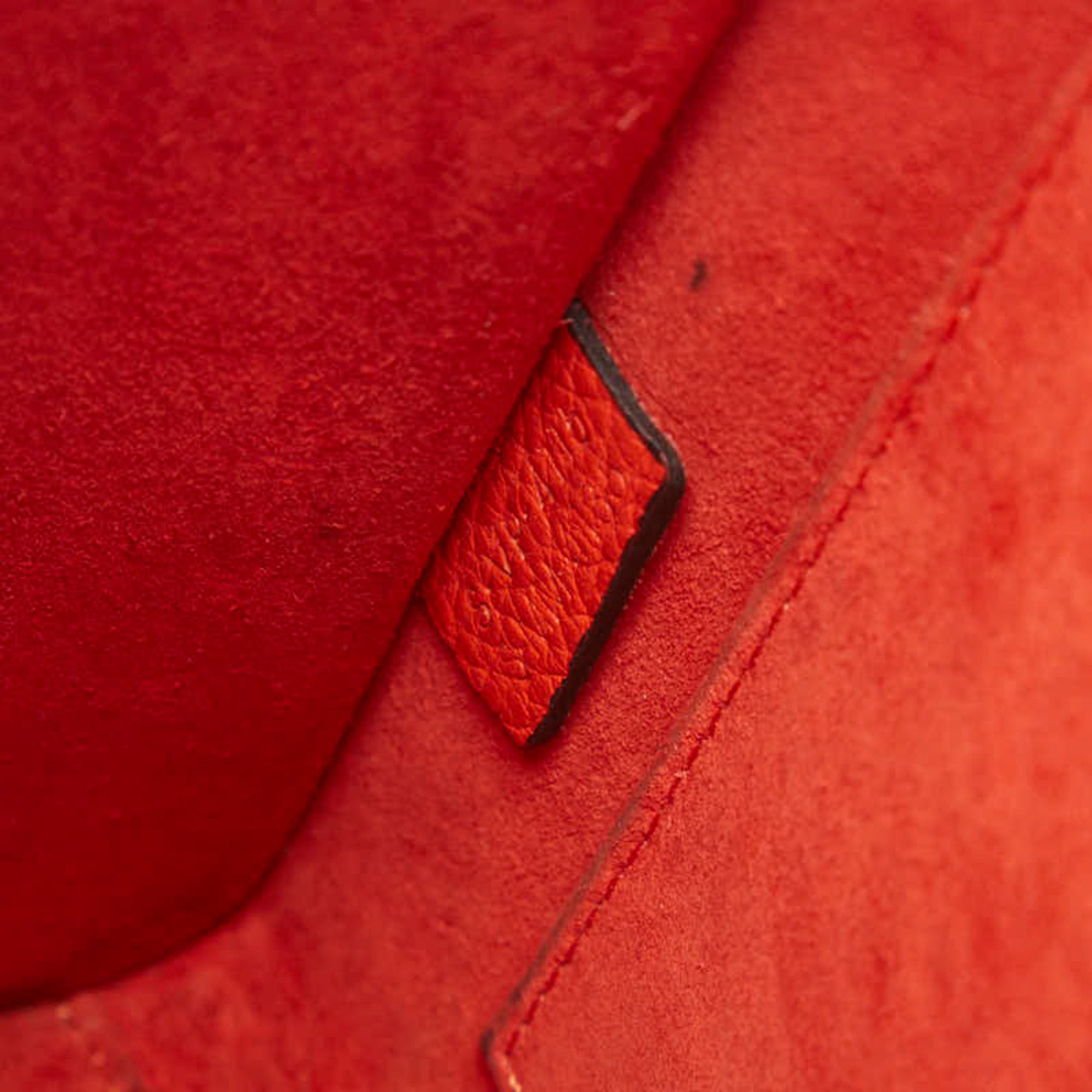 Celine Red Color Leather Handbag Shoulder Bag (Pre-Owned)