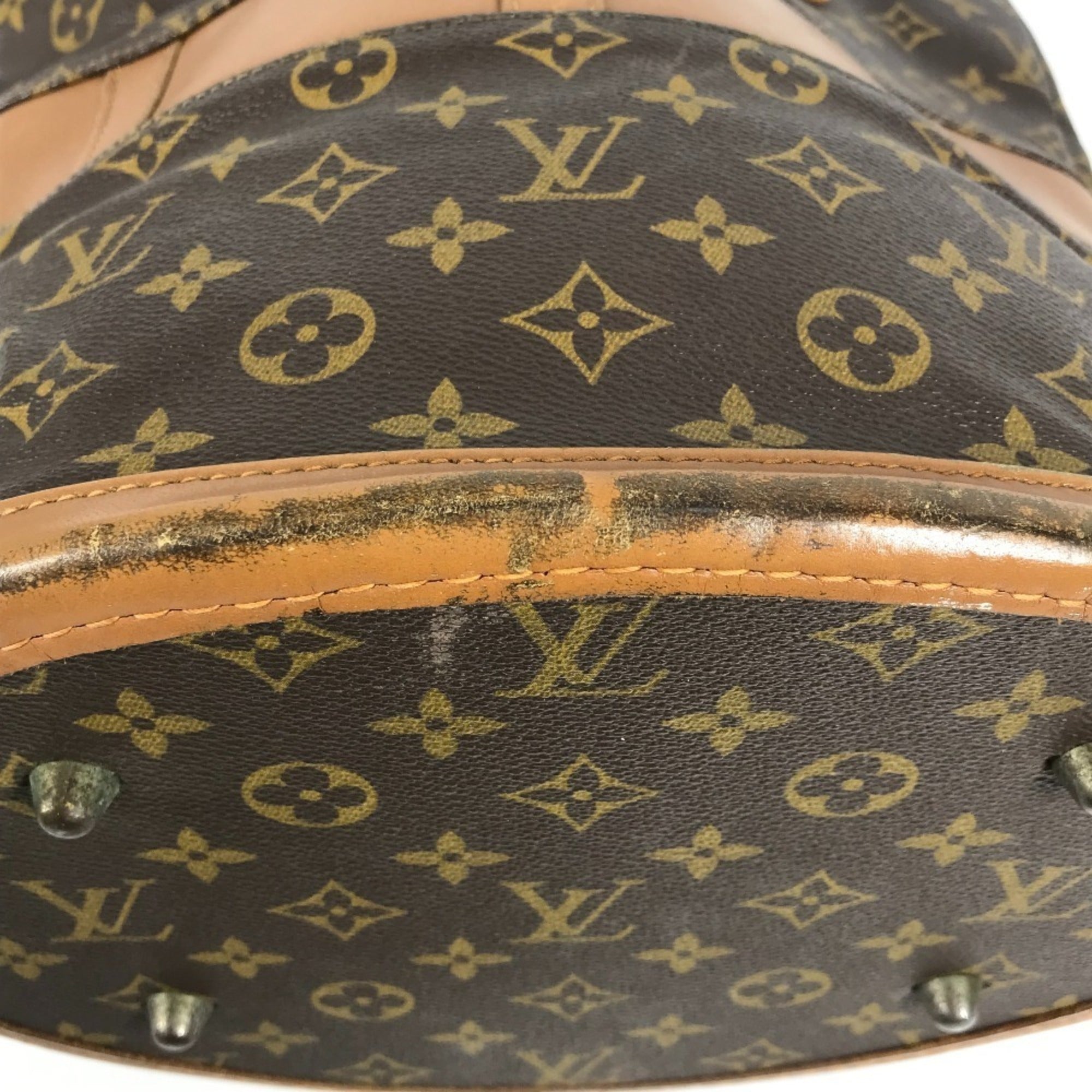 Louis Vuitton Brown Monogram Canvas Handbag Pouch Tote Bag (Pre-Owned)