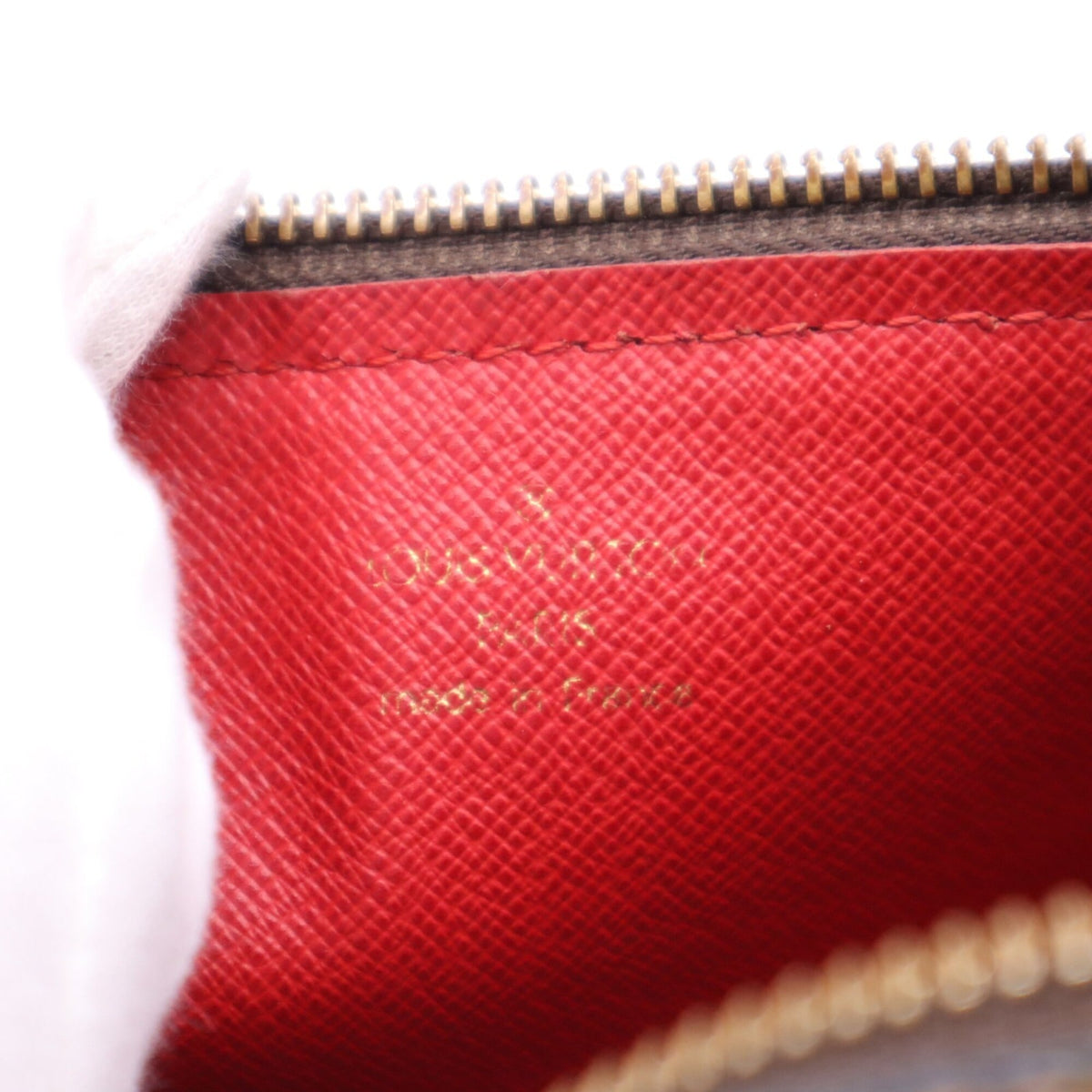Louis Vuitton Damier Beige Brown Coated Canvas Leather Handbag (Pre-Owned)