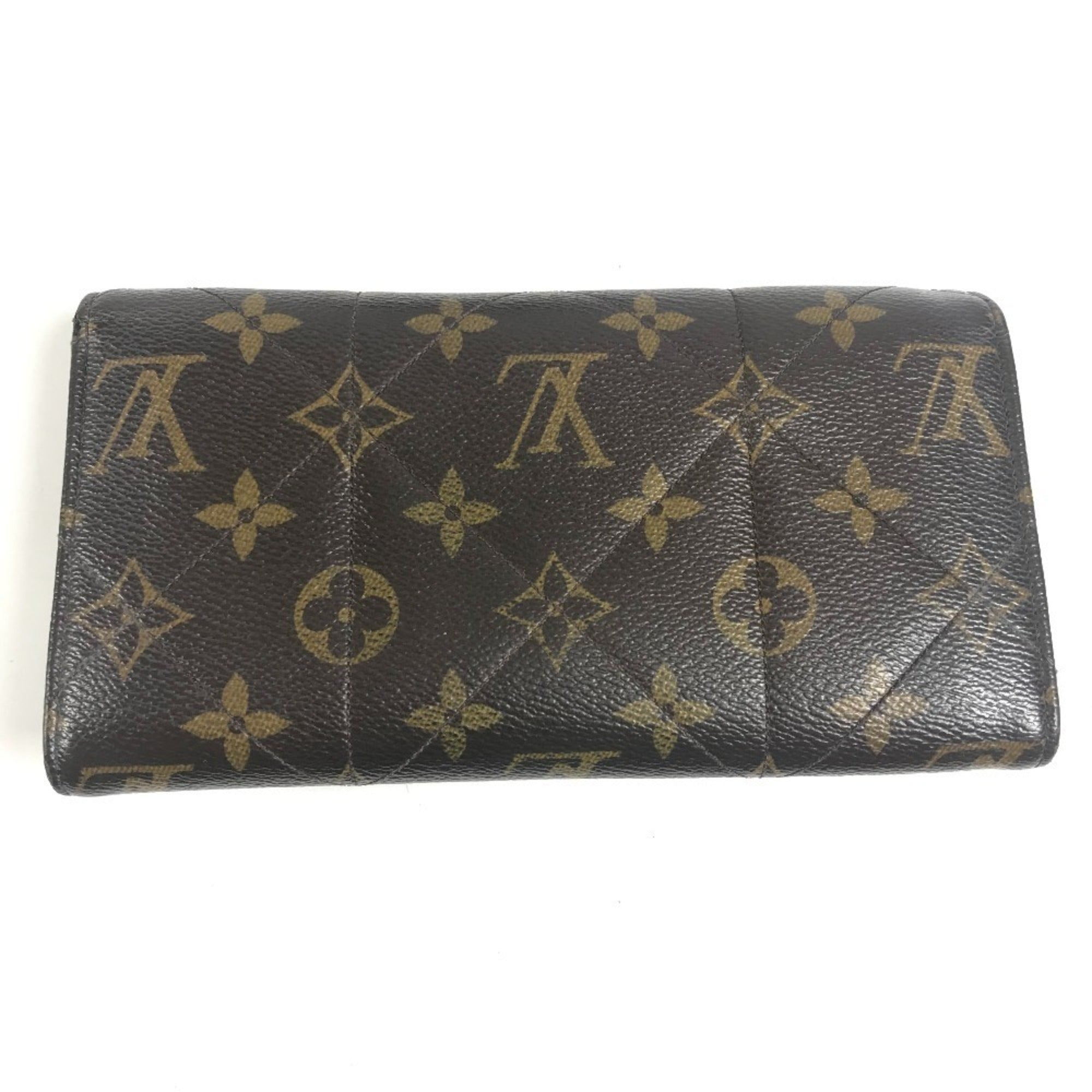 Louis Vuitton Brown Monogram Long Wallet (Bi-Fold) (Pre-Owned)
