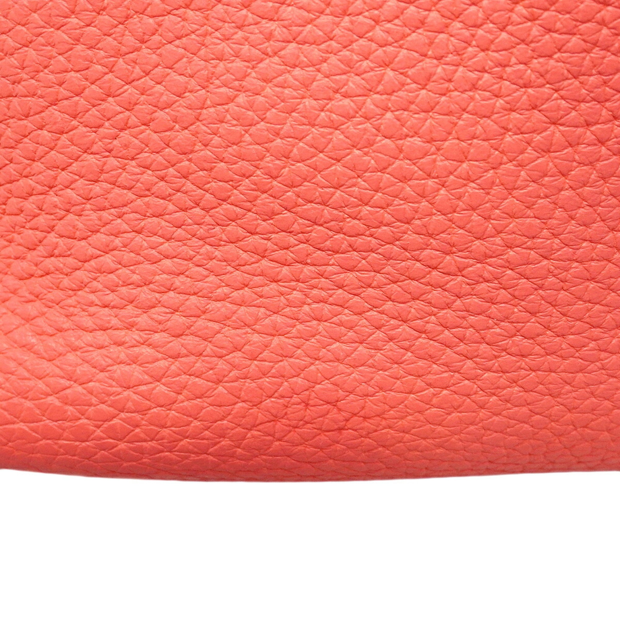Hermes Rose Azalee Taurillon Clemence Leather Handbag (Pre-Owned)
