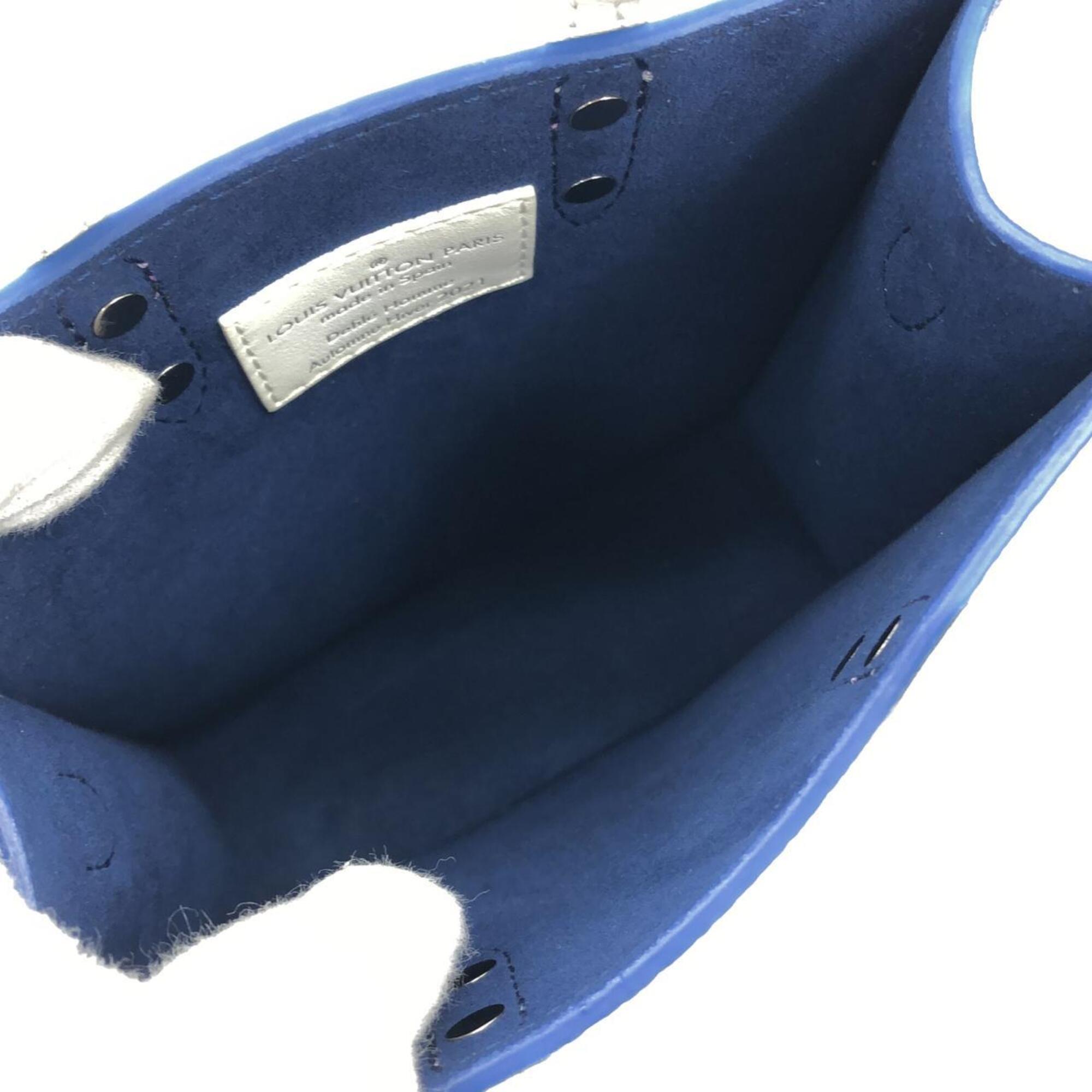 Louis Vuitton Blue Leather Handbag (Pre-Owned)
