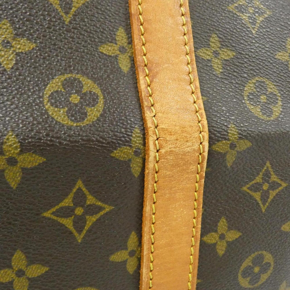 Louis Vuitton Monogram Marron Coated Canvas Boston Bag (Pre-Owned)