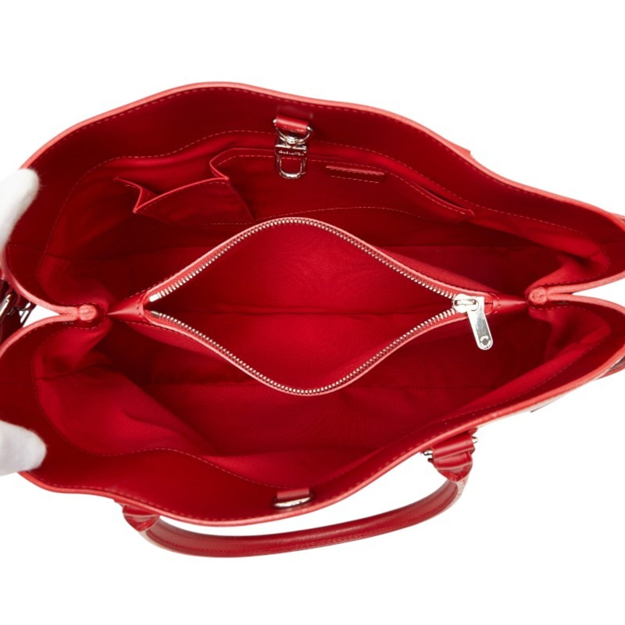 Louis Vuitton Red Color Rouge Leather Handbag Tote Bag (Pre-Owned)