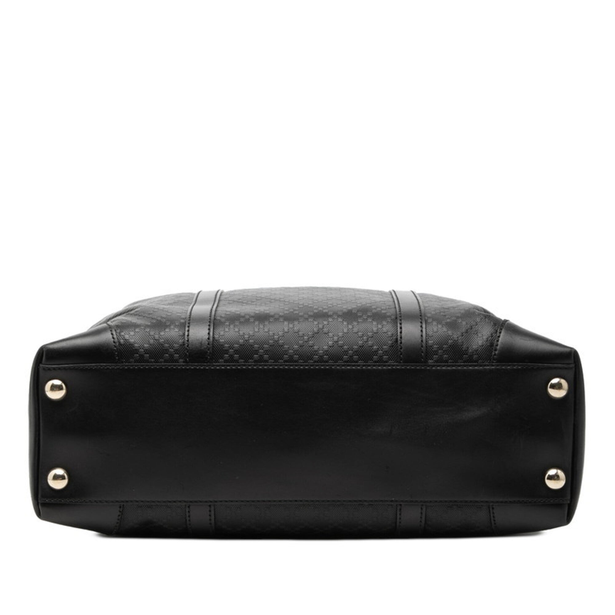 Gucci Black Pvc Leather Shoulder Bag Tote Bag (Pre-Owned)