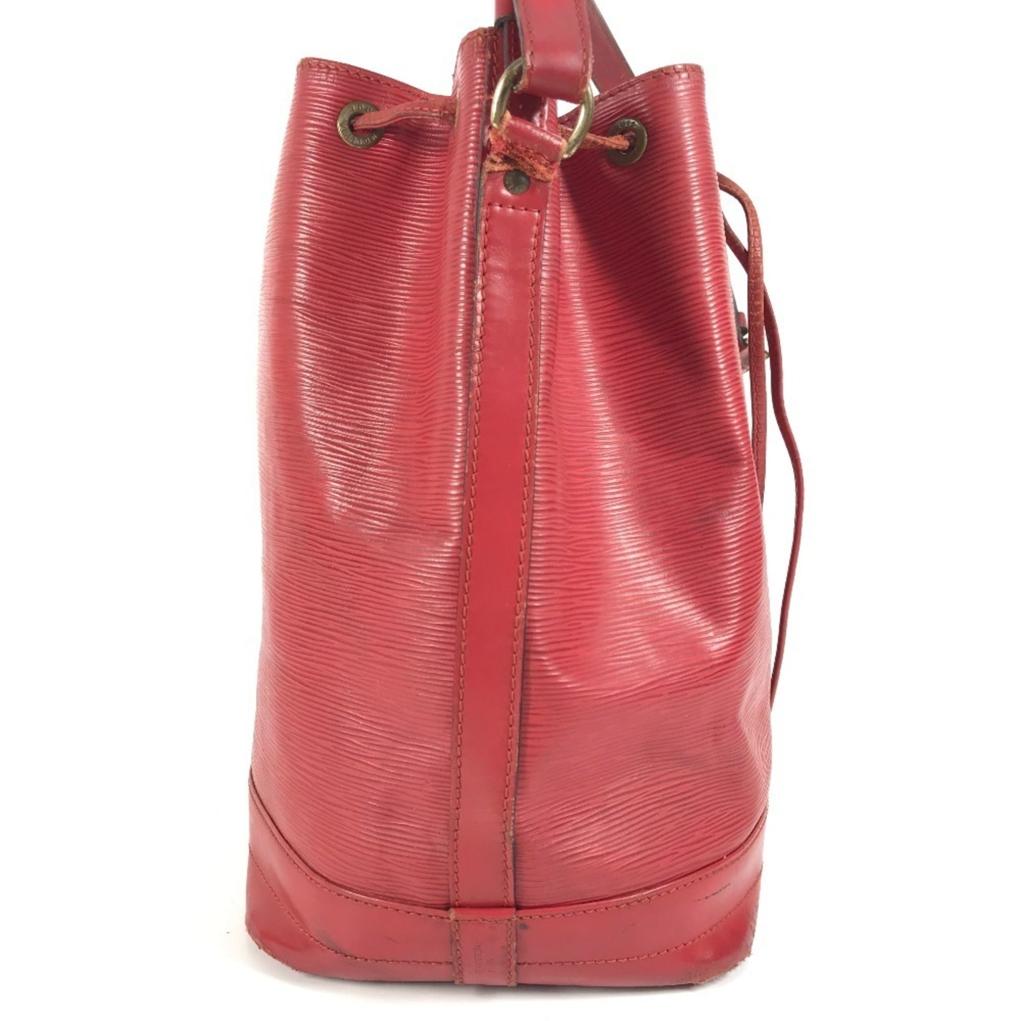 Louis Vuitton Castilian Red Red Color Epi Leather Shoulder Bag (Pre-Owned)