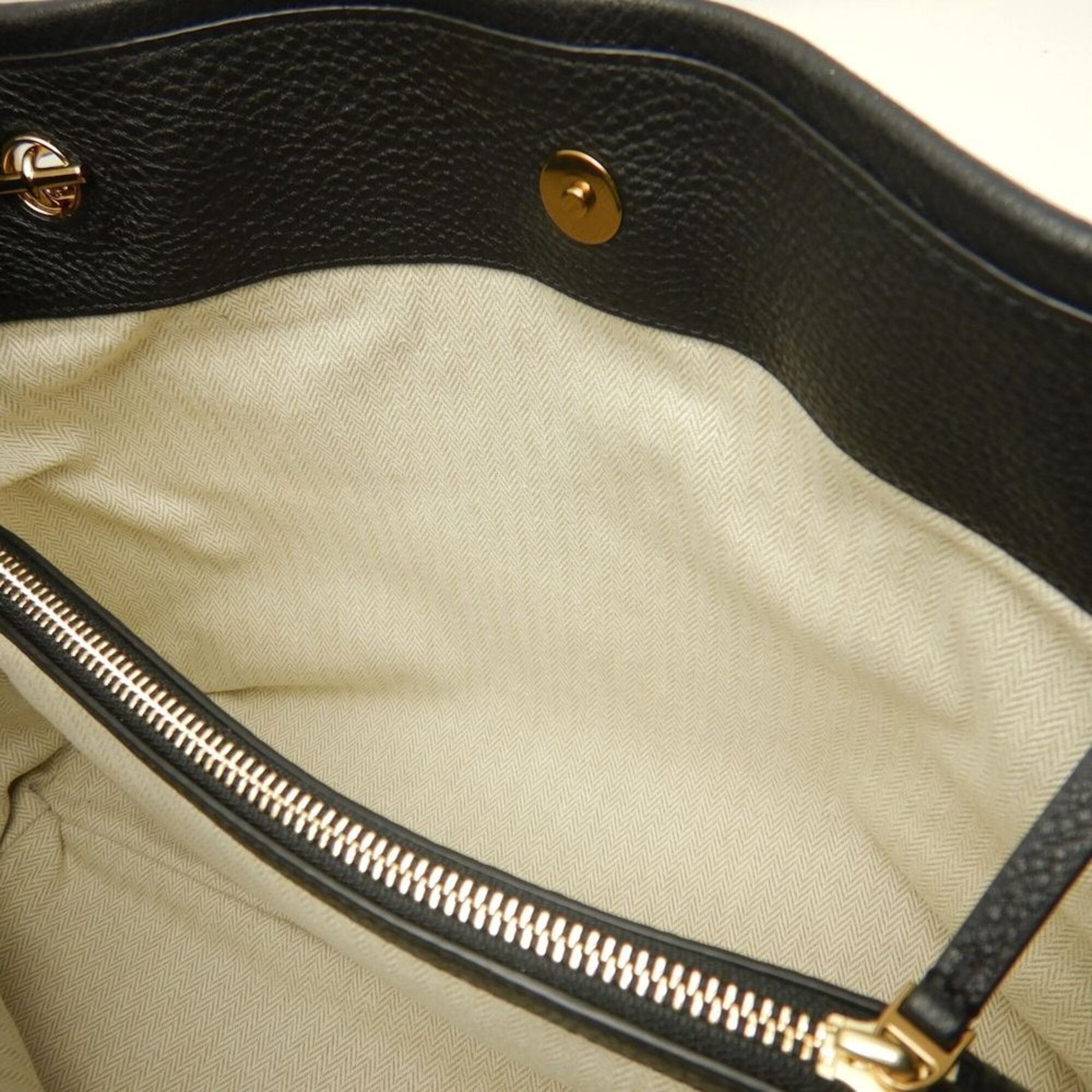 Tory Burch Black Leather Tote Bag (Pre-Owned)