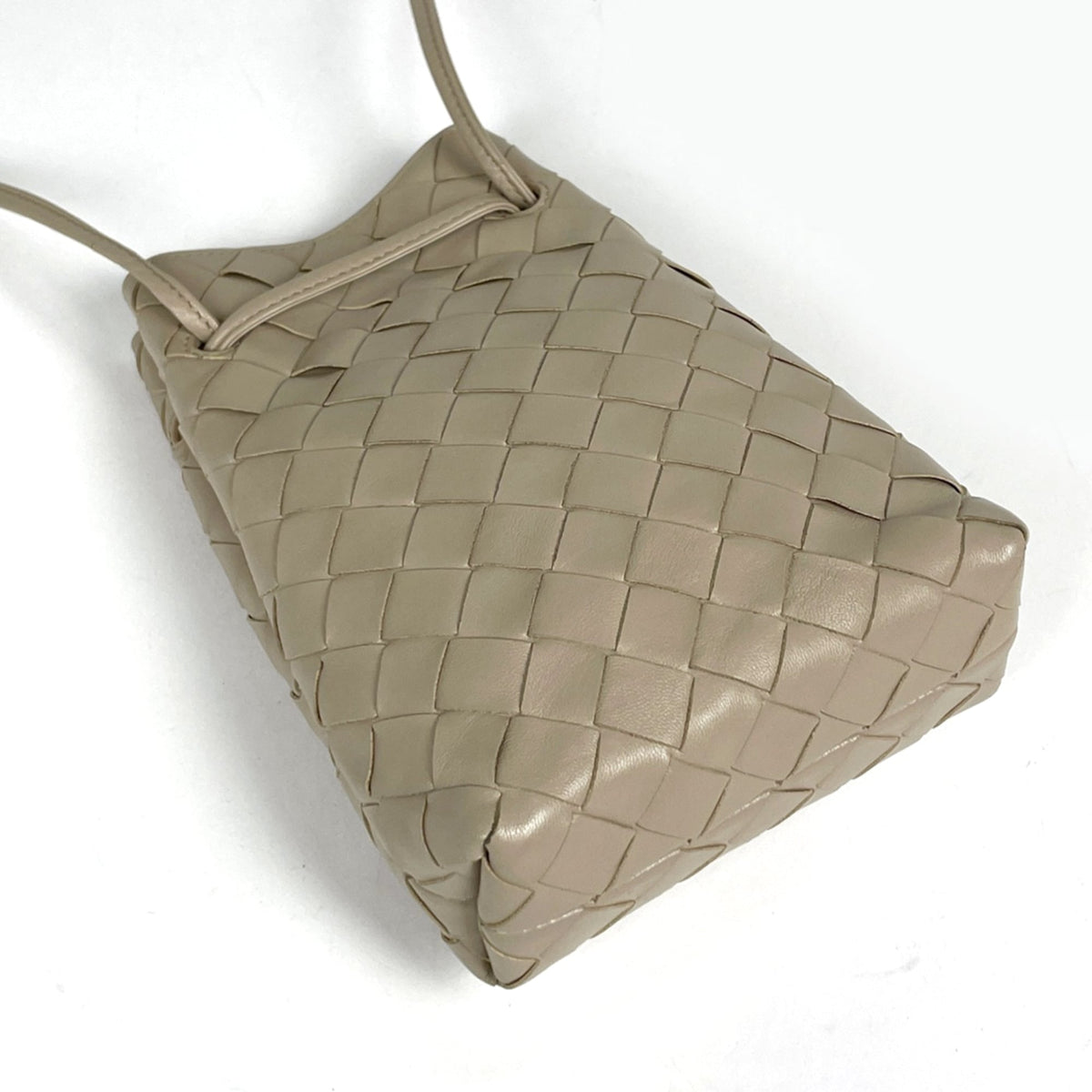 Bottega Veneta Beige Leather Shoulder Bag (Pre-Owned)