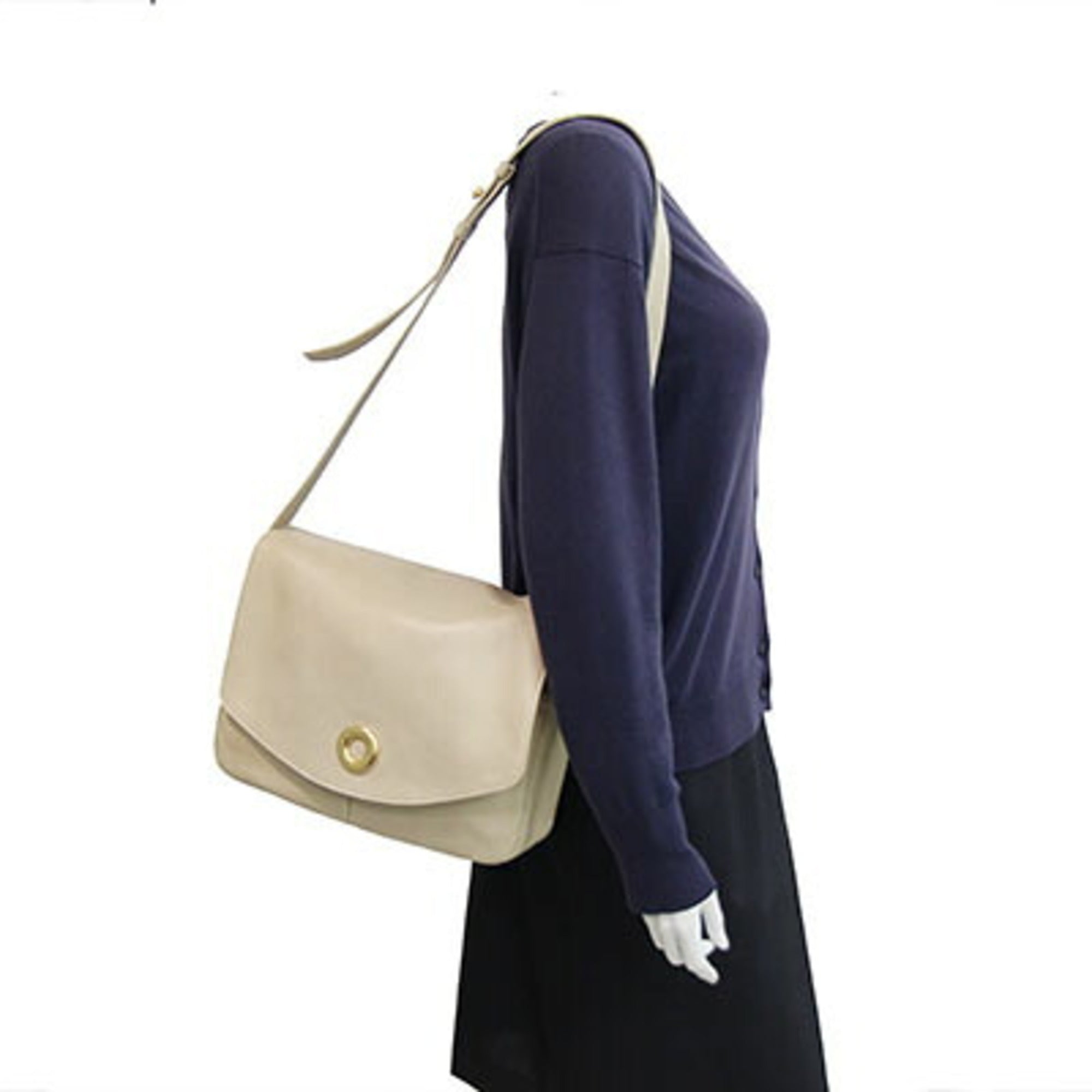 Celine Beige Yellow Leather Shoulder Bag (Pre-Owned)
