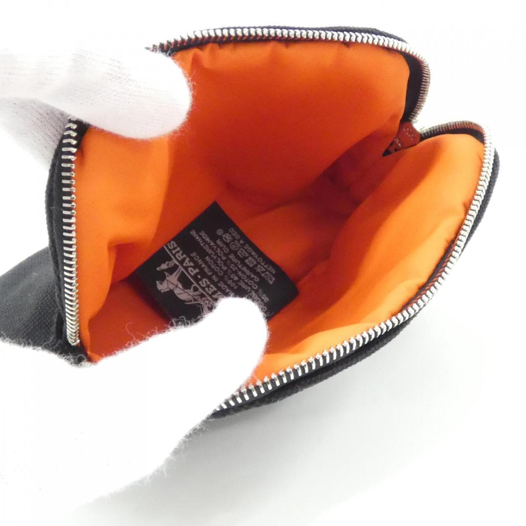 Hermes Black Canvas Handbag Pouch (Pre-Owned)