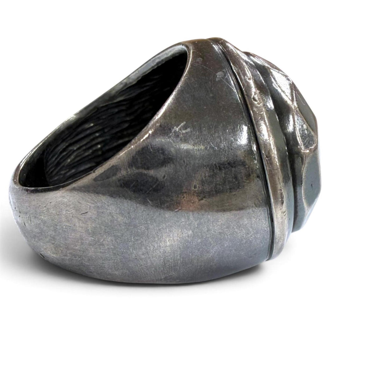 Bottega Veneta Silver Silver 925 Band Ring (Pre-Owned)