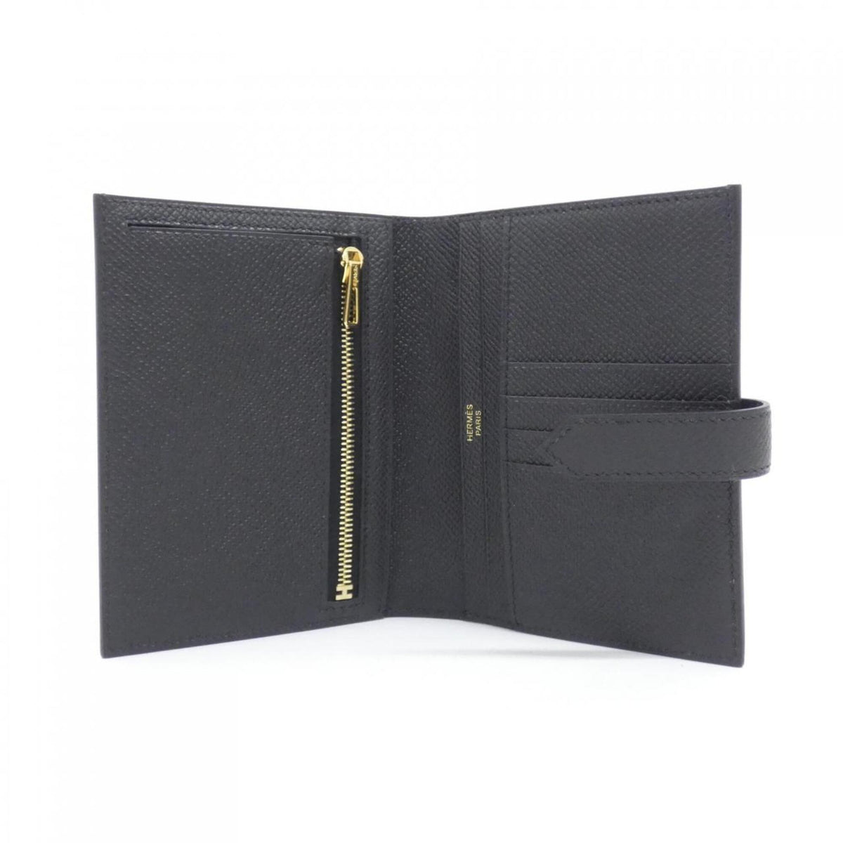Hermes Black Epsom Leather Wallet (Bi-Fold) (Pre-Owned)