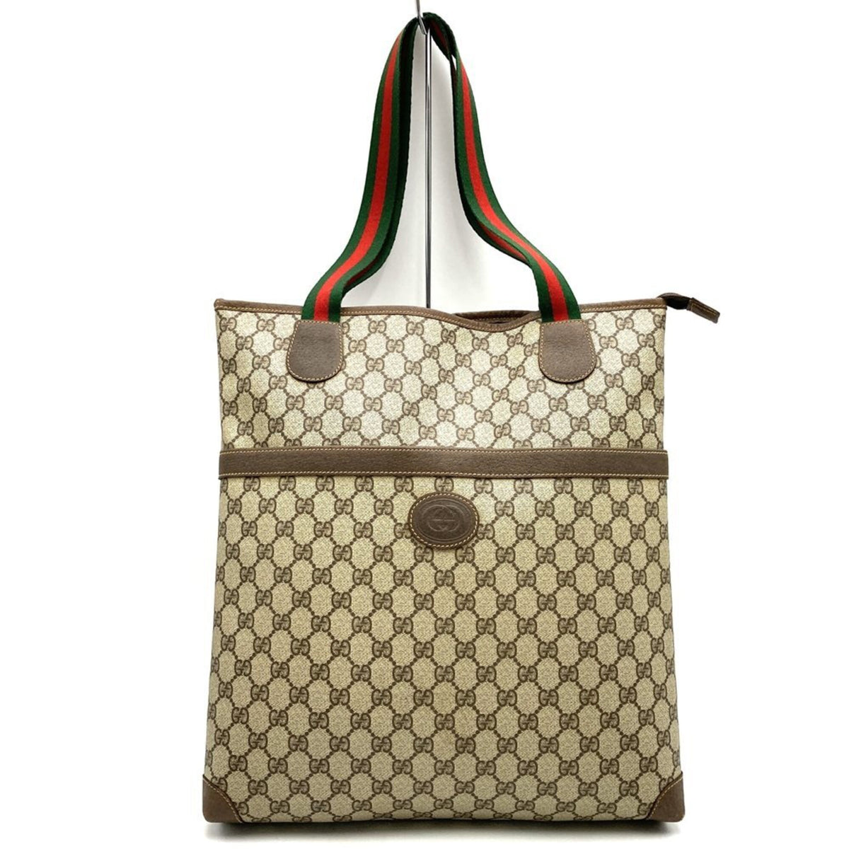 Gucci Brown Gg Supreme Tote Bag (Pre-Owned)