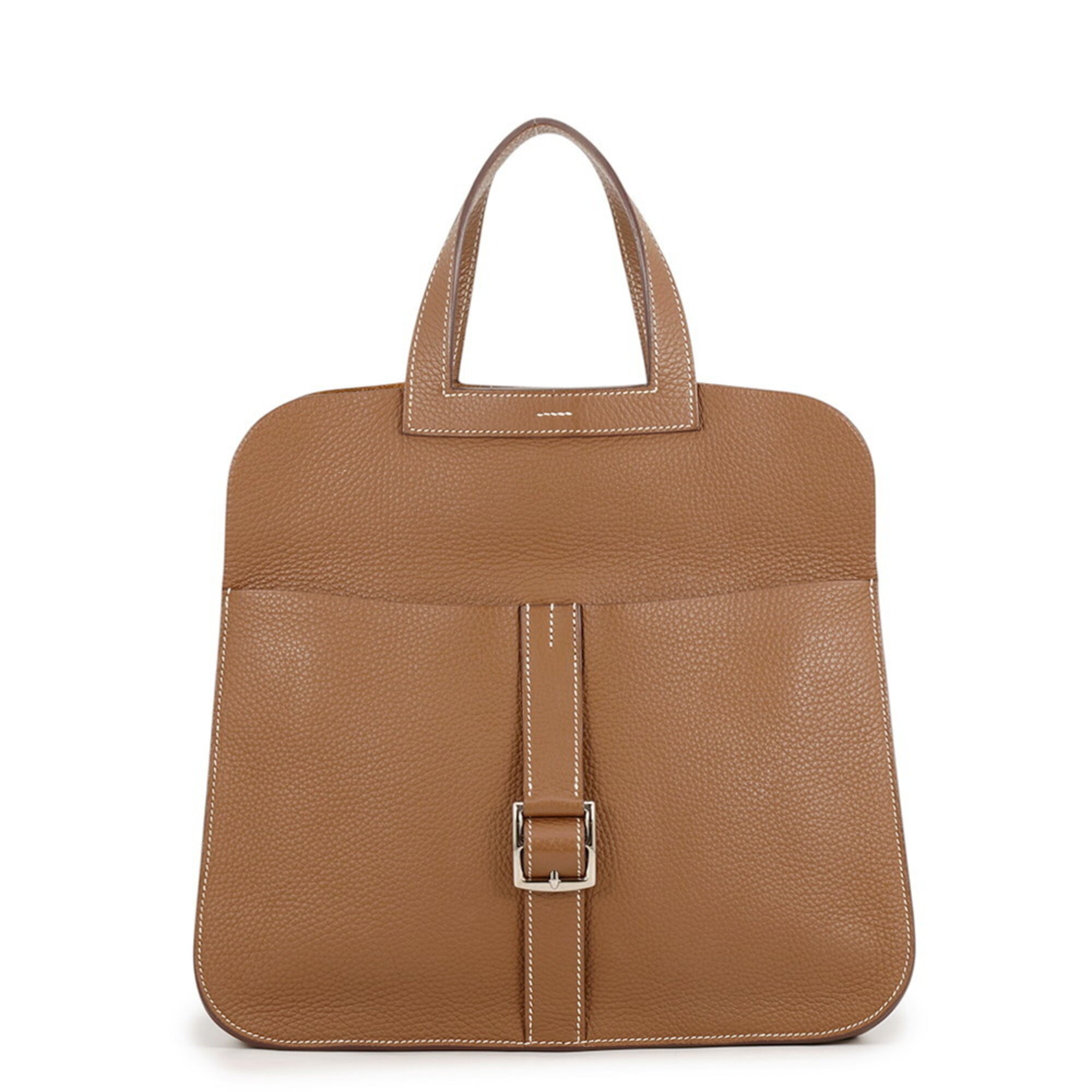 Hermes Kara Alezan Taurillon Clemence Leather Handbag (Pre-Owned)