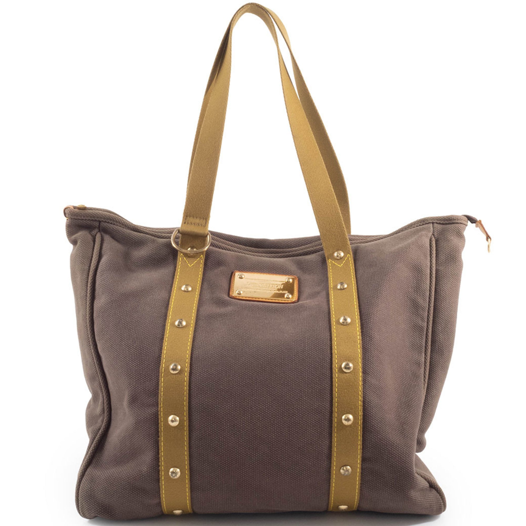 Louis Vuitton Antigua Brown Canvas Tote Bag (Pre-Owned)