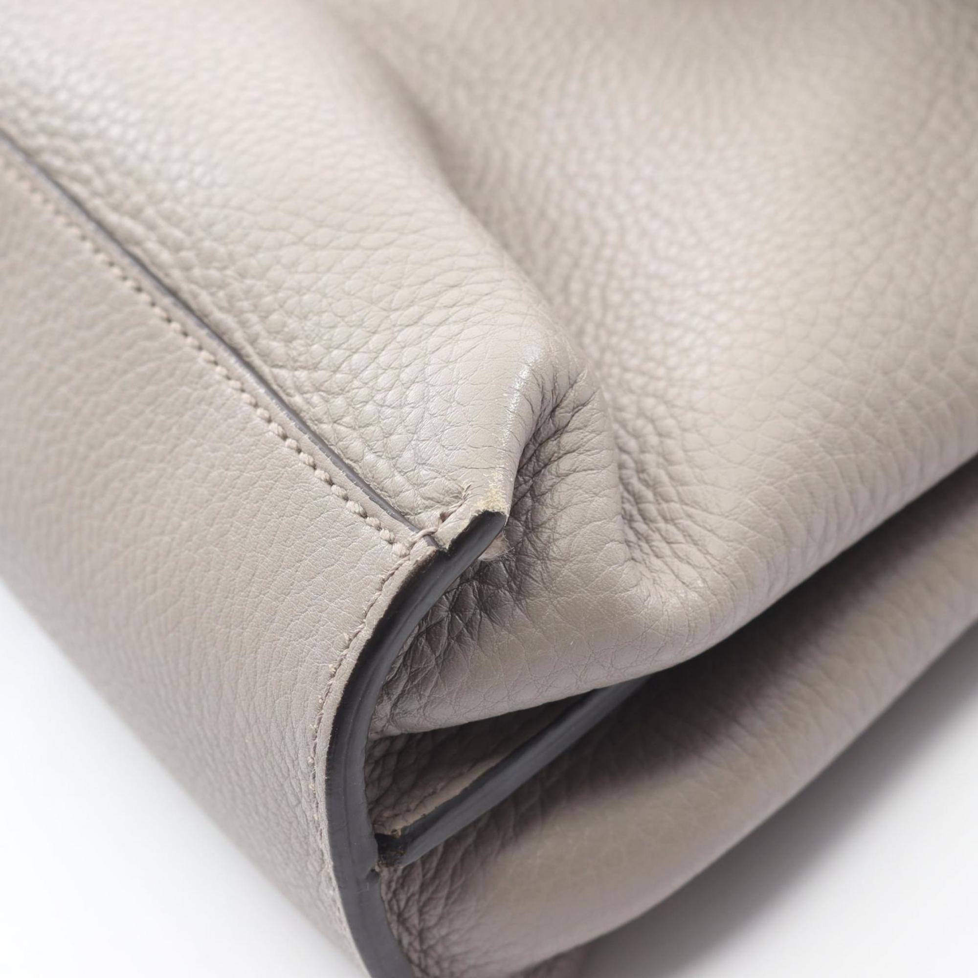 Gucci Gray Leather Handbag (Pre-Owned)