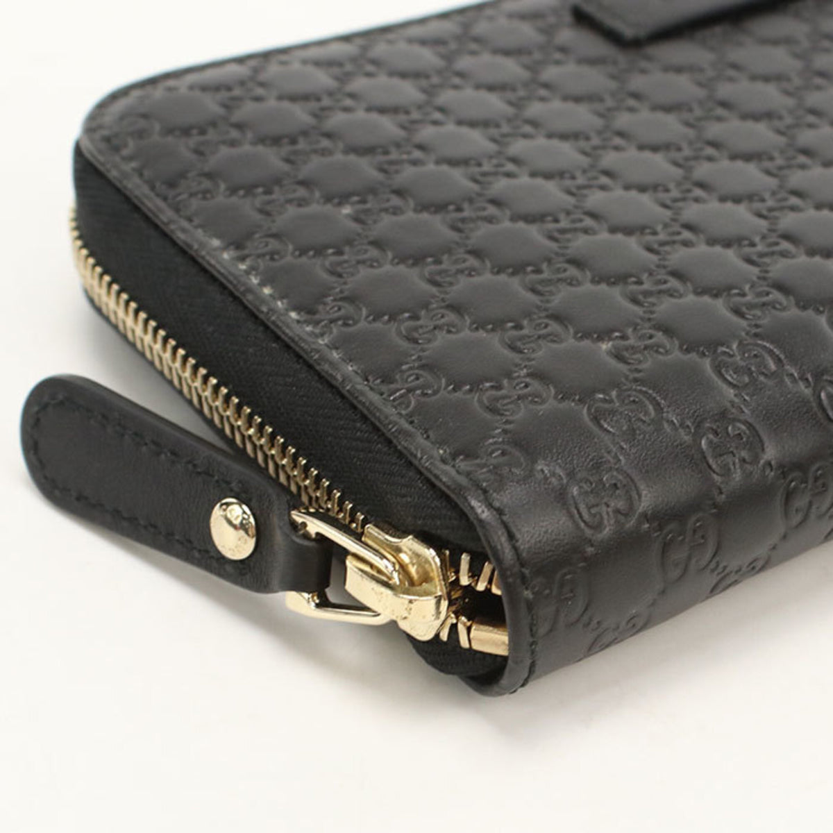 Gucci Black Leather Long Wallet (Bi-Fold) (Pre-Owned)
