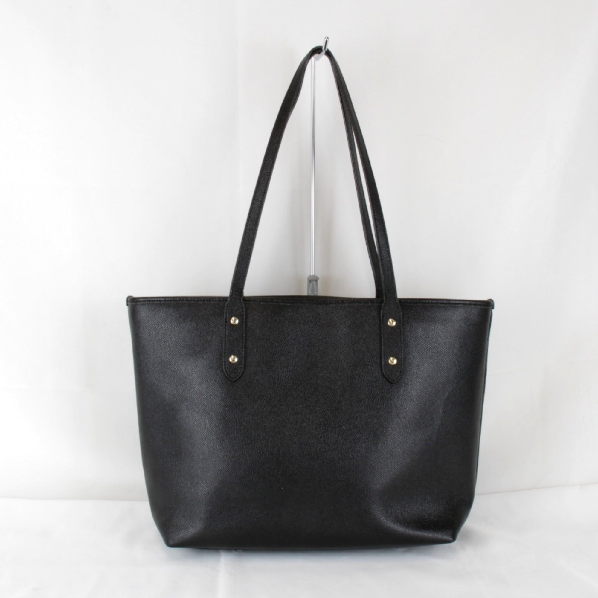 Coach Black Leather Tote Bag (Pre-Owned)