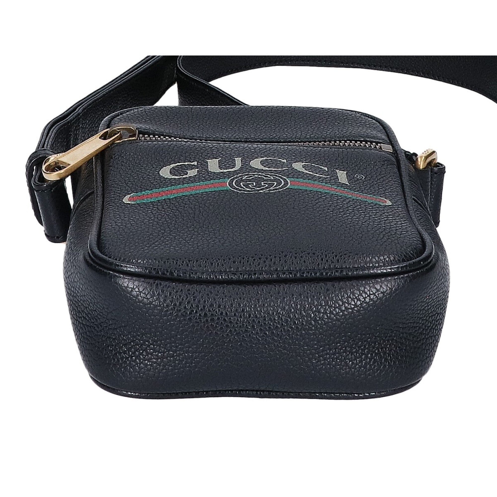 Gucci Black Leather Shoulder Bag (Pre-Owned)
