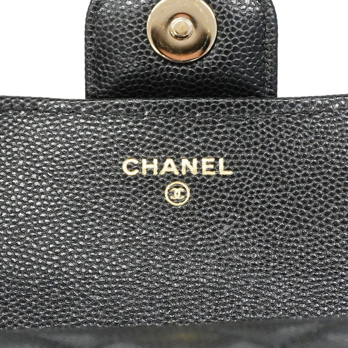 Chanel Black Grained Calfskin Shoulder Bag (Pre-Owned)