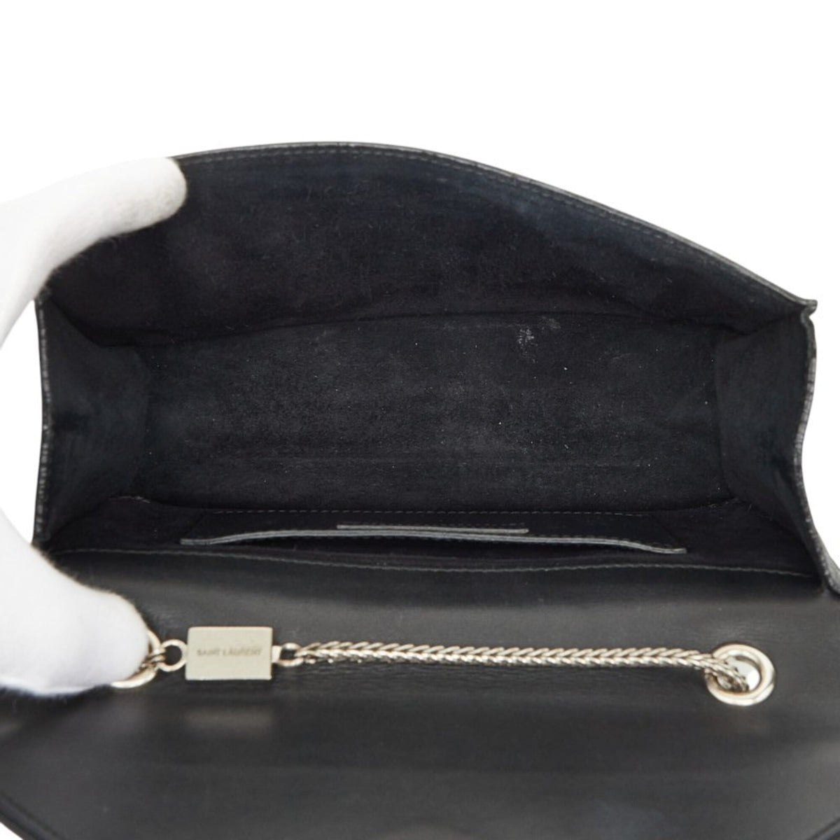 Saint Laurent Black Leather Shoulder Bag (Pre-Owned)