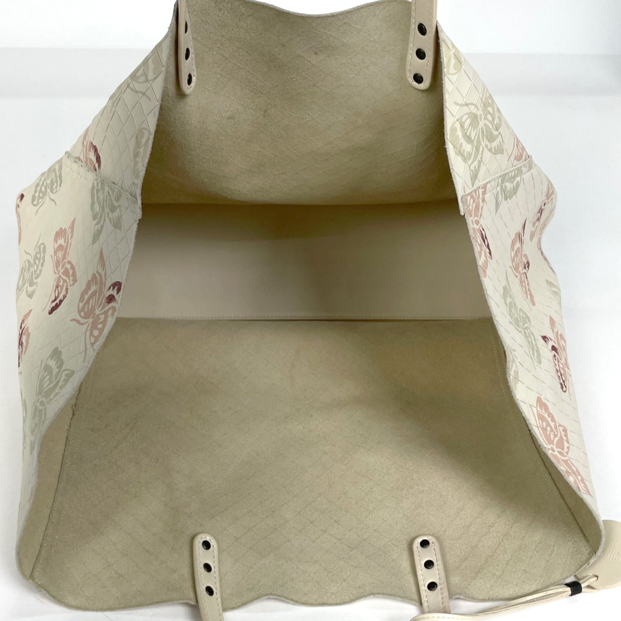 Bottega Veneta Beige Leather Tote Bag (Pre-Owned)
