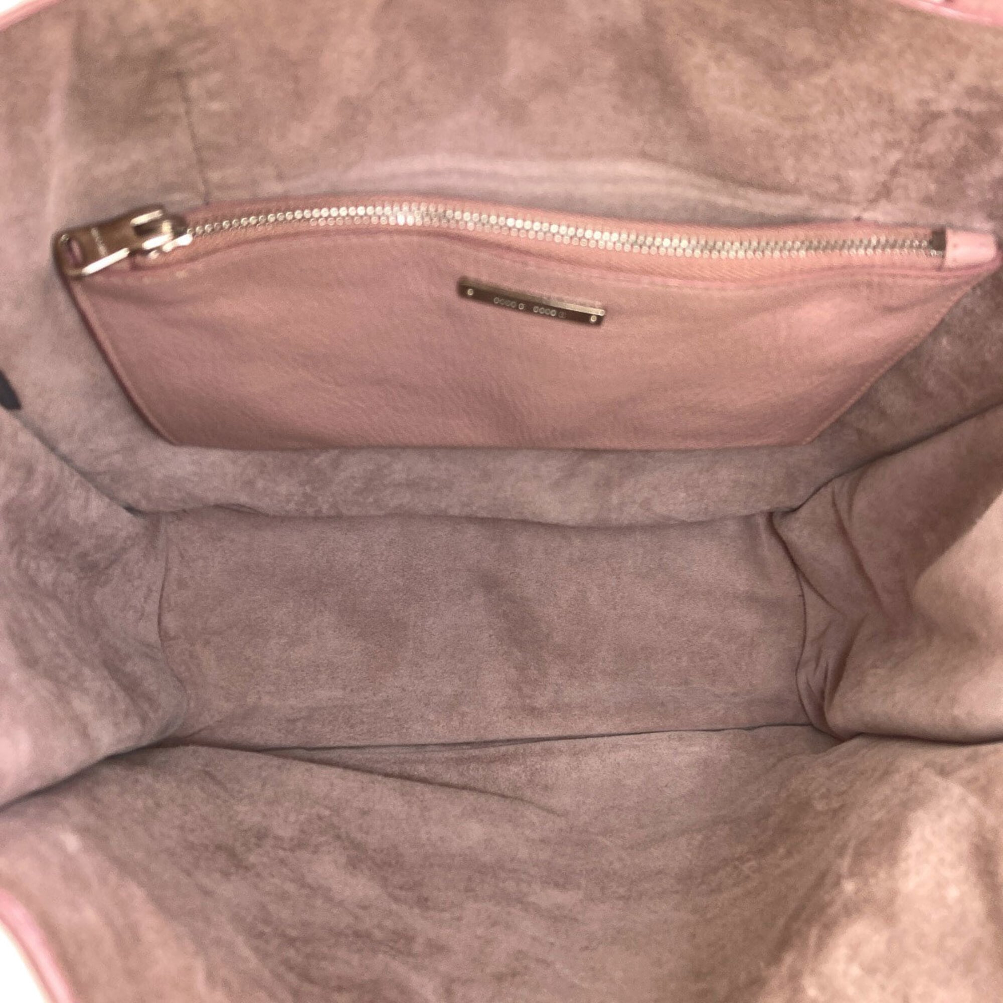 Miu Miu Pink Leather Tote Bag (Pre-Owned)