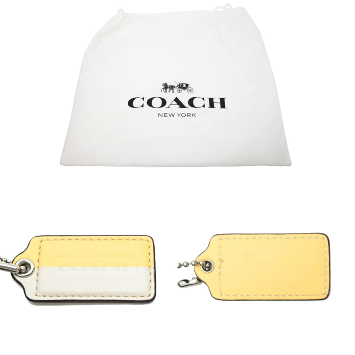 Coach Brown White Signature Line Canvas Tote Bag (Pre-Owned)