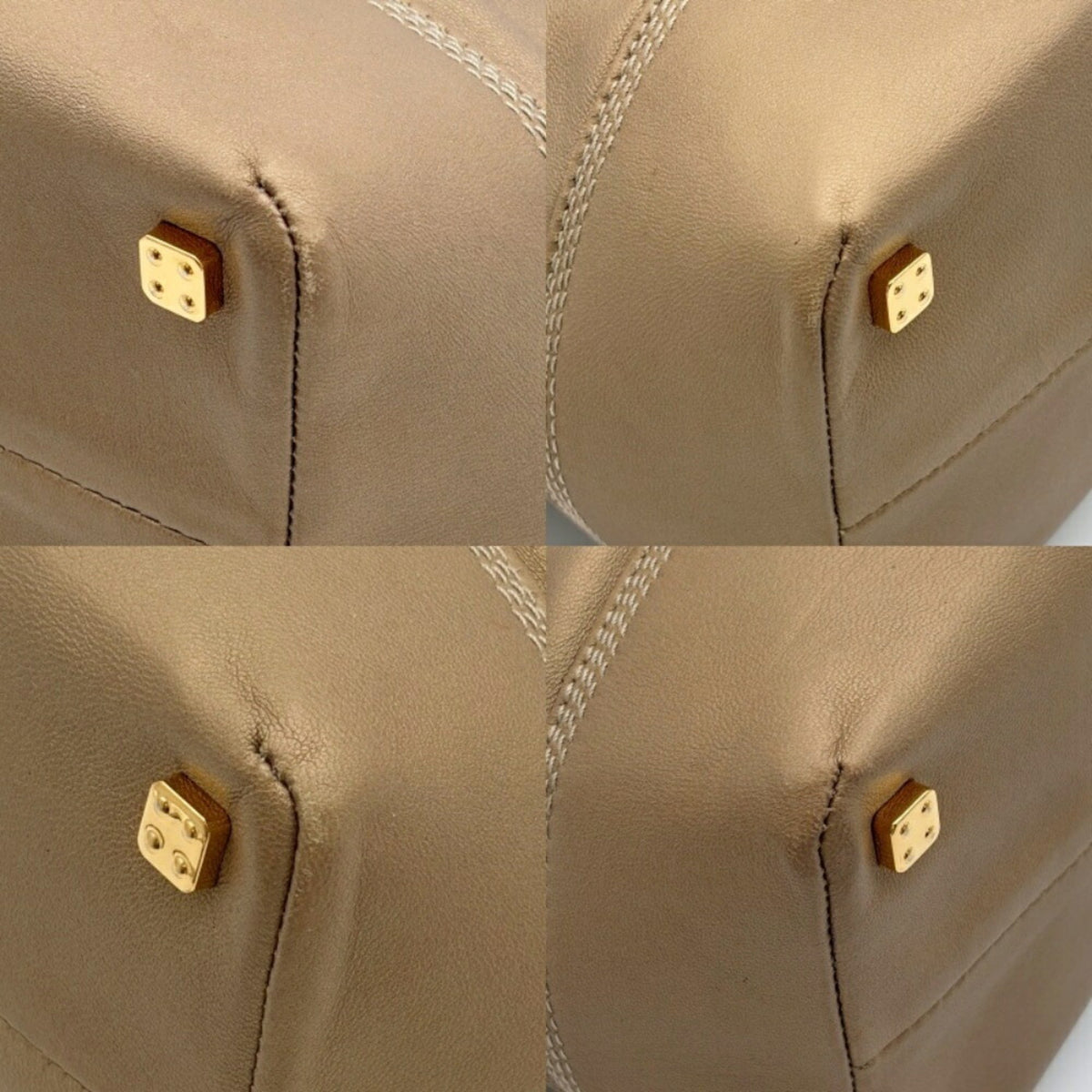 Loewe Gold Leather Tote Bag (Pre-Owned)