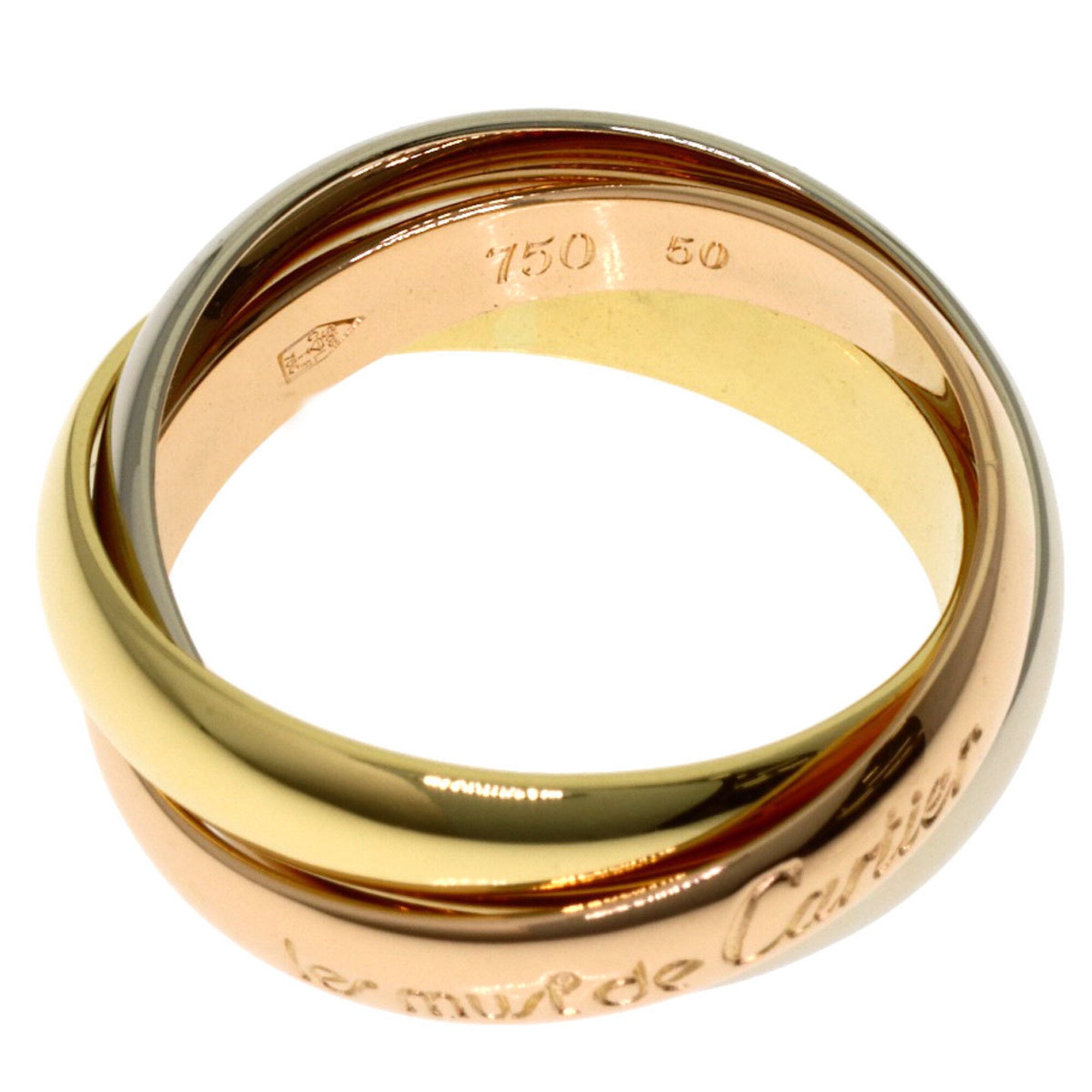 Cartier Yellow Gold (18K) Pink Gold (18K) White Gold (18K) Band Ring (Pre-Owned)