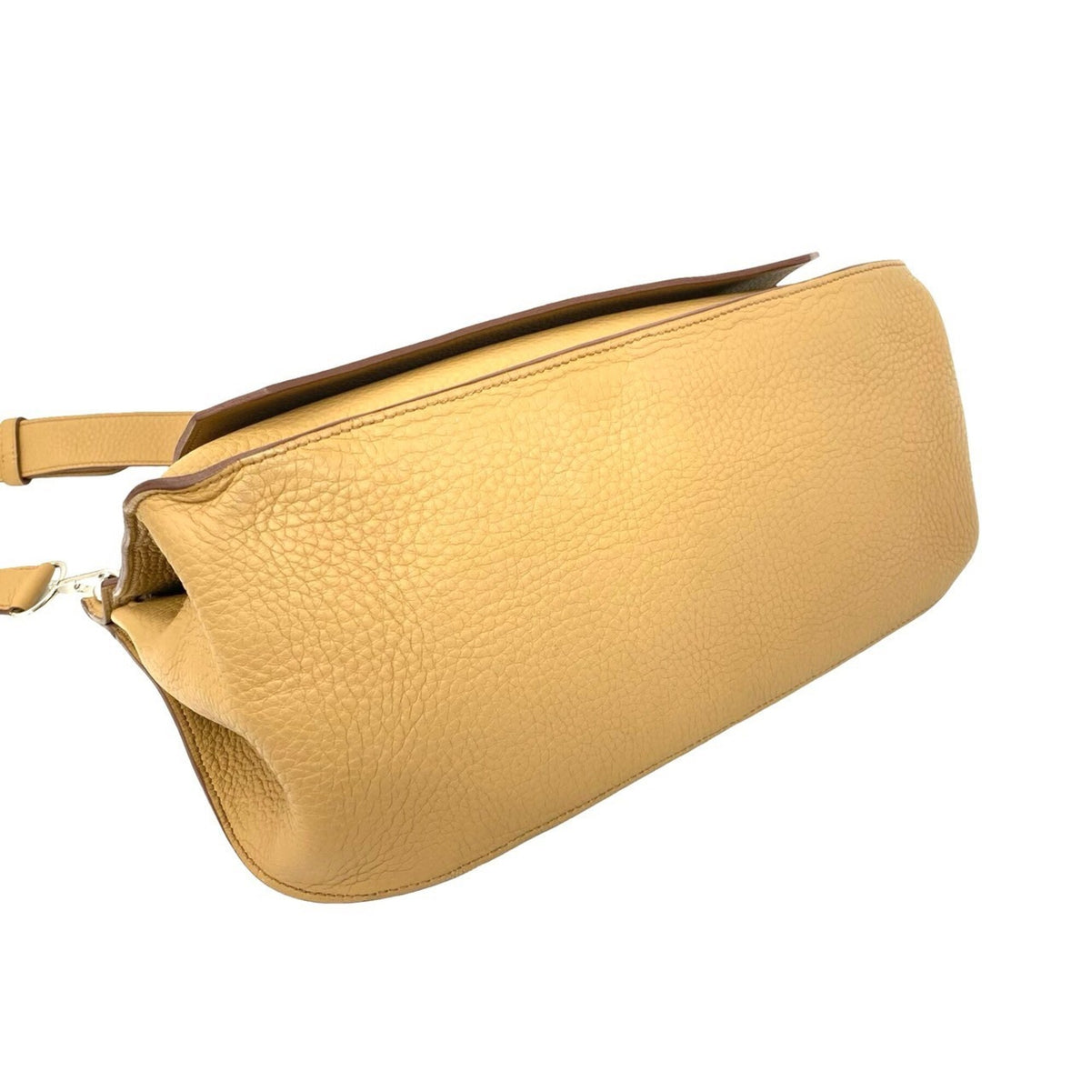 Hermes Beige Taurillon Clemence Leather Shoulder Bag (Pre-Owned)