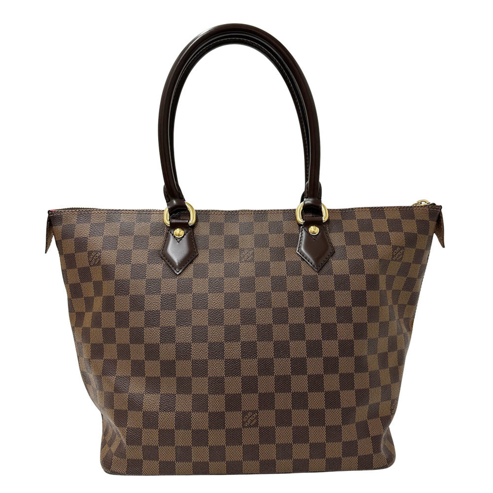 Louis Vuitton Brown Ebene Damier Canvas Handbag Tote Bag (Pre-Owned)